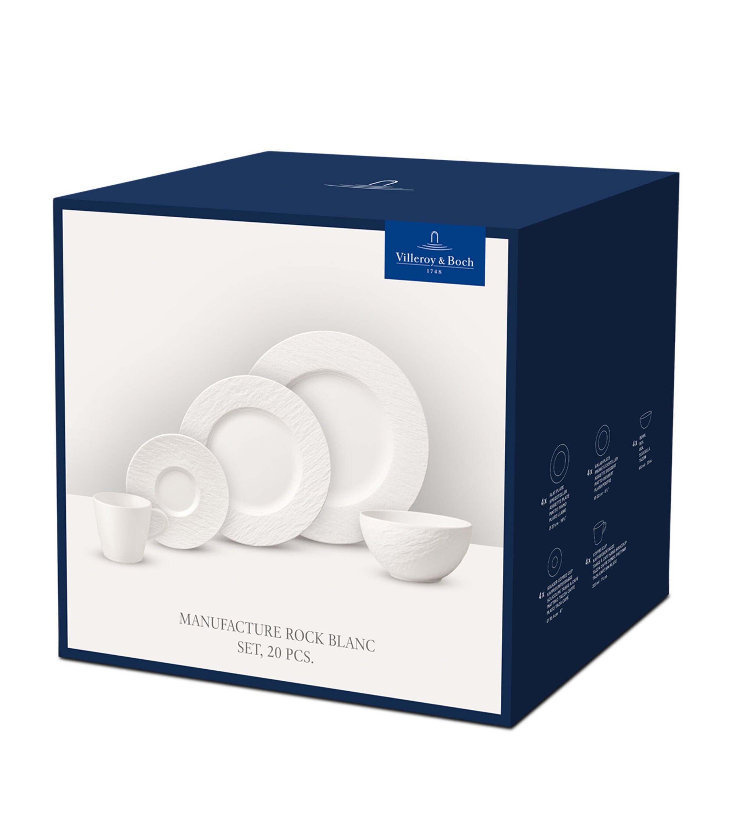 Manufacture Rock Blanc 20-Piece Tableware Set WHITE Image 3