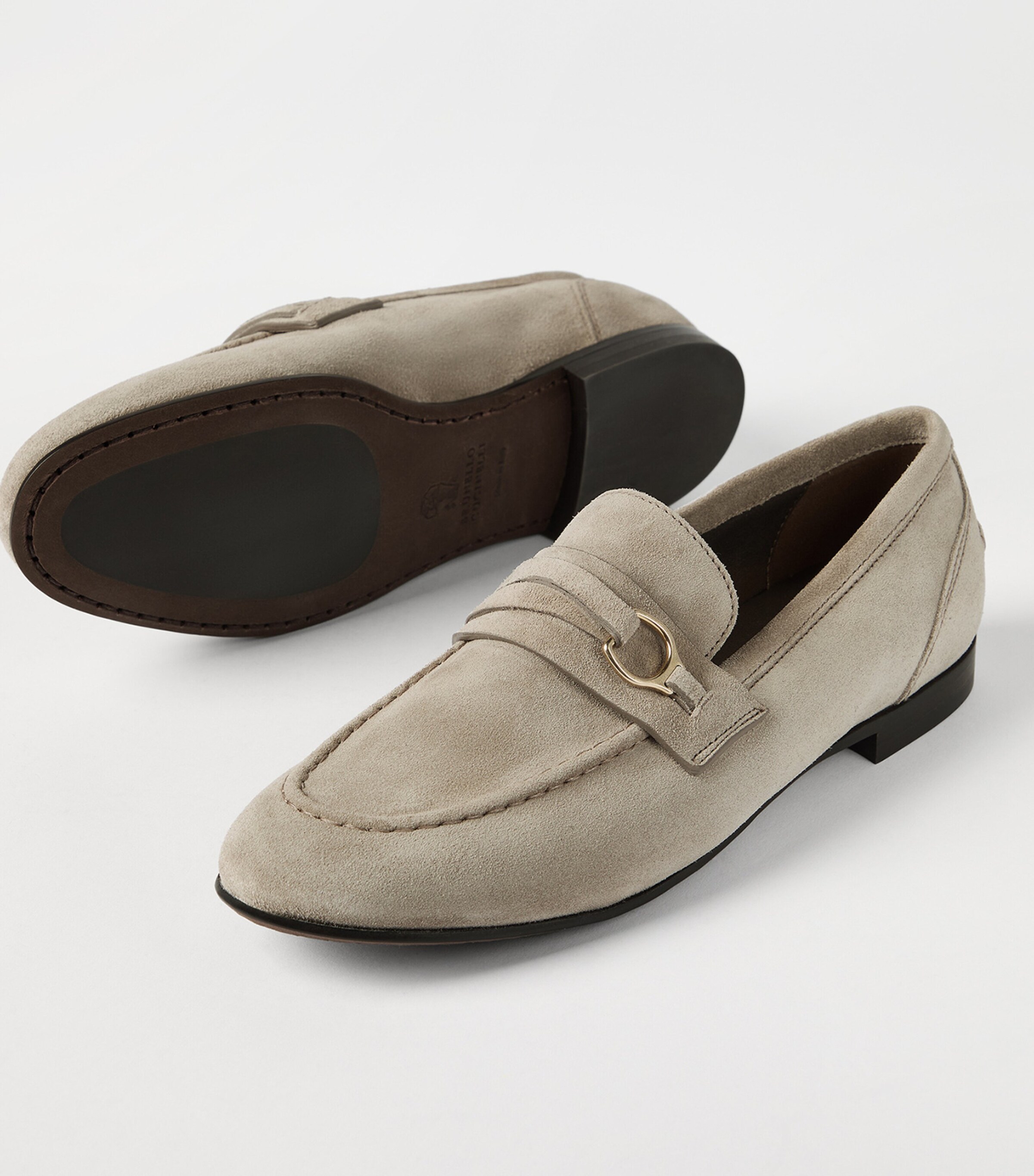 Brunello Cucinelli Suede Horsebit Loafers Image 6