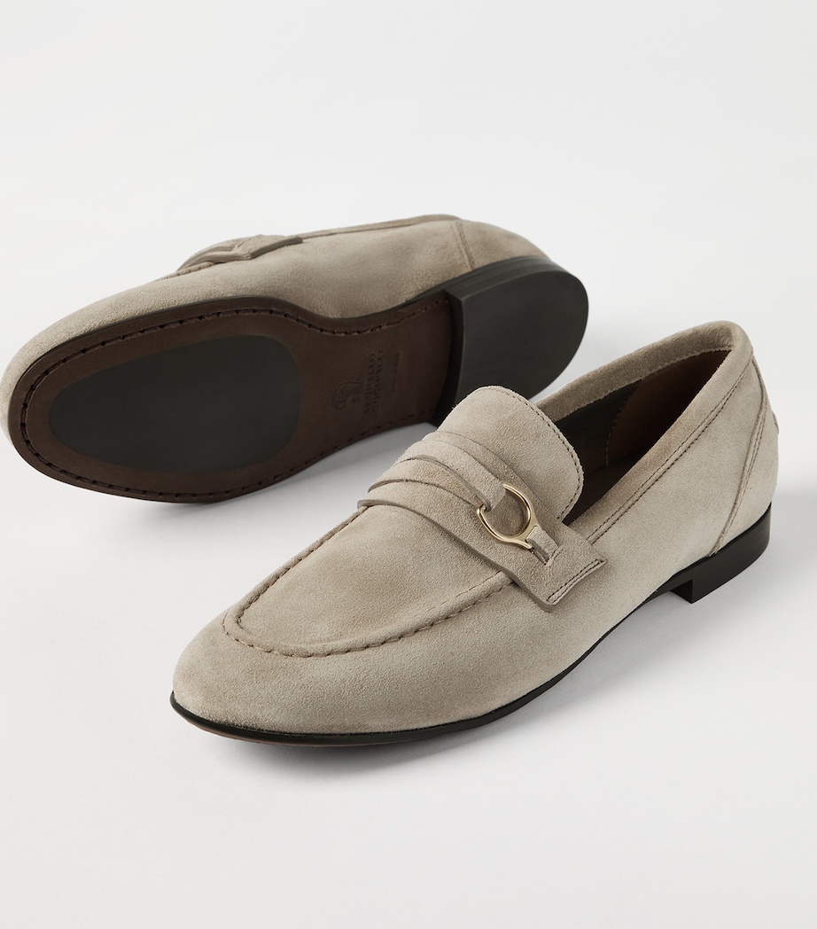 Brunello Cucinelli Suede Horsebit Loafers Image 6