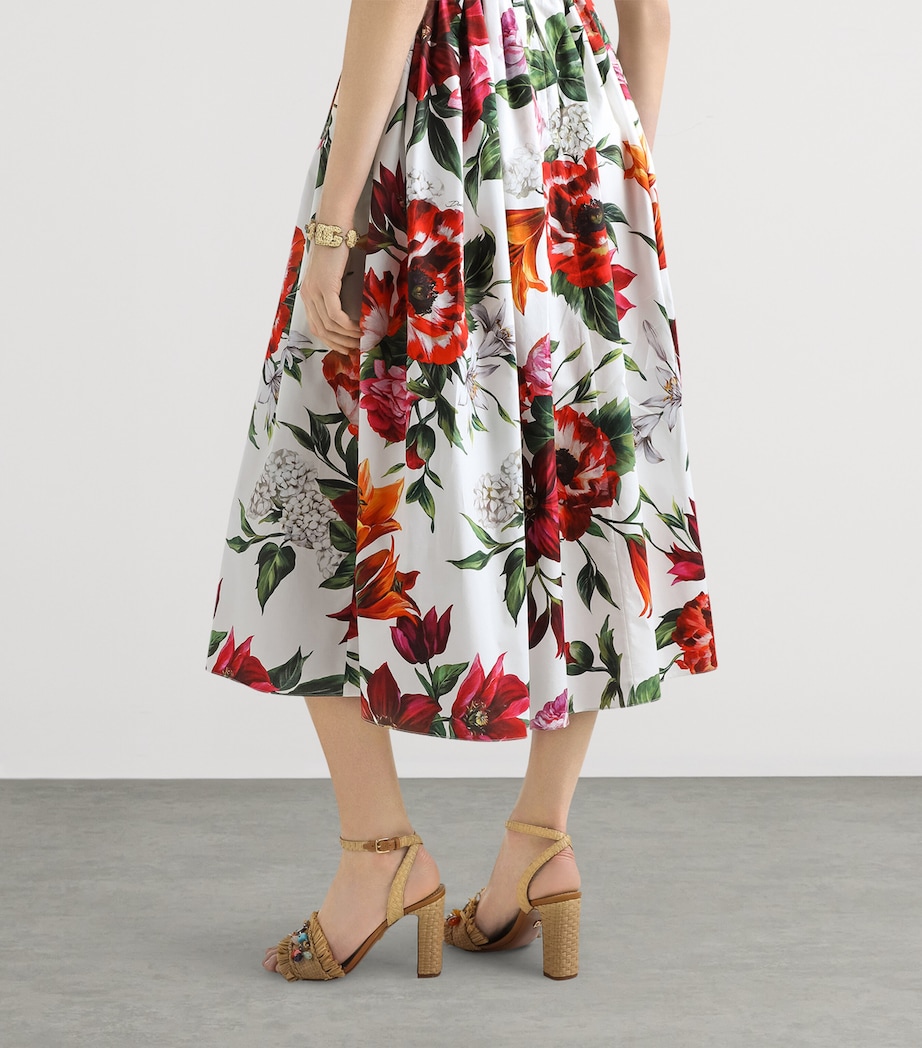 Cotton Floral Print Midi Dress HA5PB-ANEMONI Image 5
