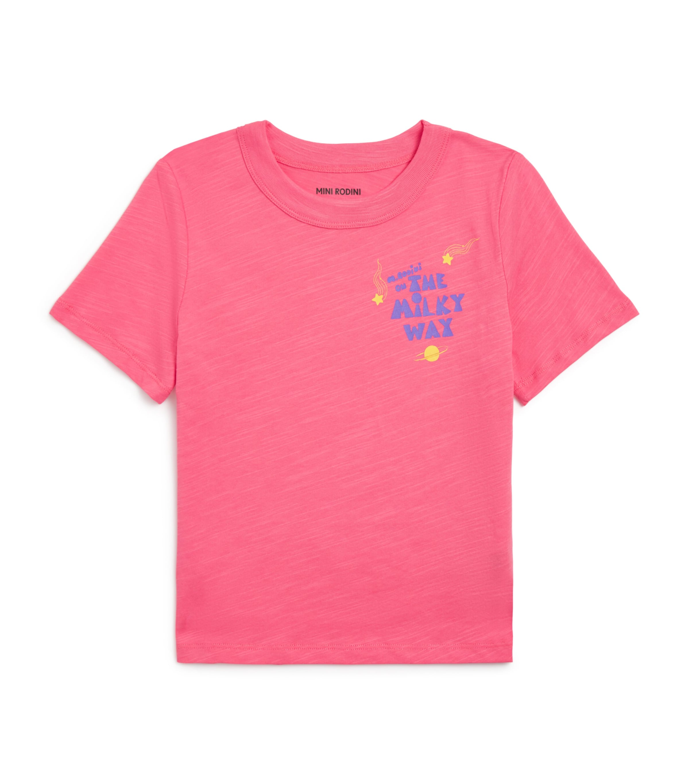 Mini Rodini Organic Cotton The Milky Way Sweatshirt (3-11 Years) Pink Image 1