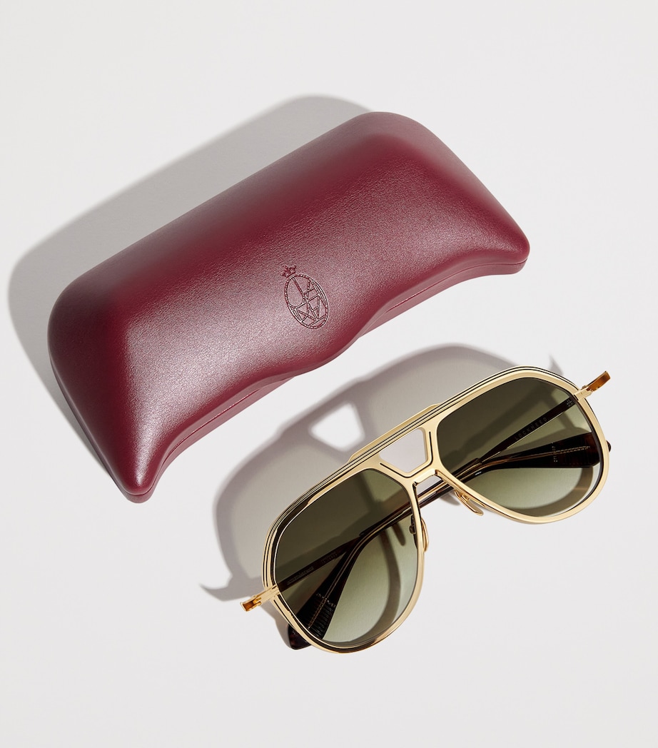 Titanium Aviator Lockheed Sunglasses 18F-GENEVA Image 4