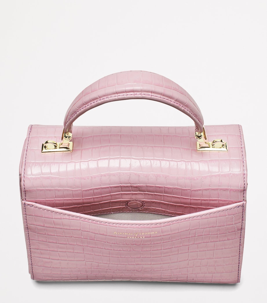 Leather Mayfair Midi Bag LILAC Image 4