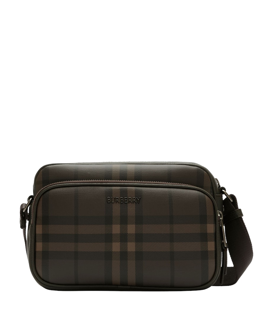 Burberry City Check Cross-Body Bag Dark Brown Image 1