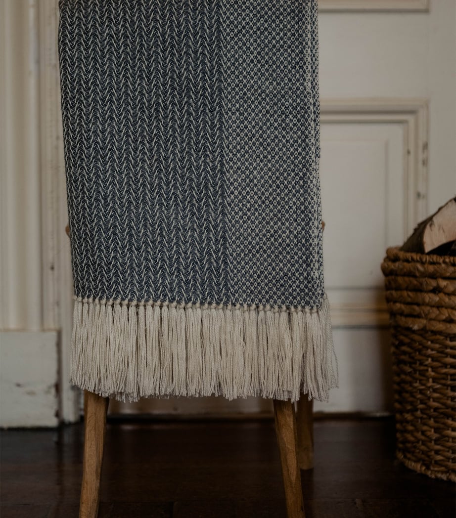 Large Alpaca-Blend Woodland Throw (150cm x 300cm) GREY Image 3