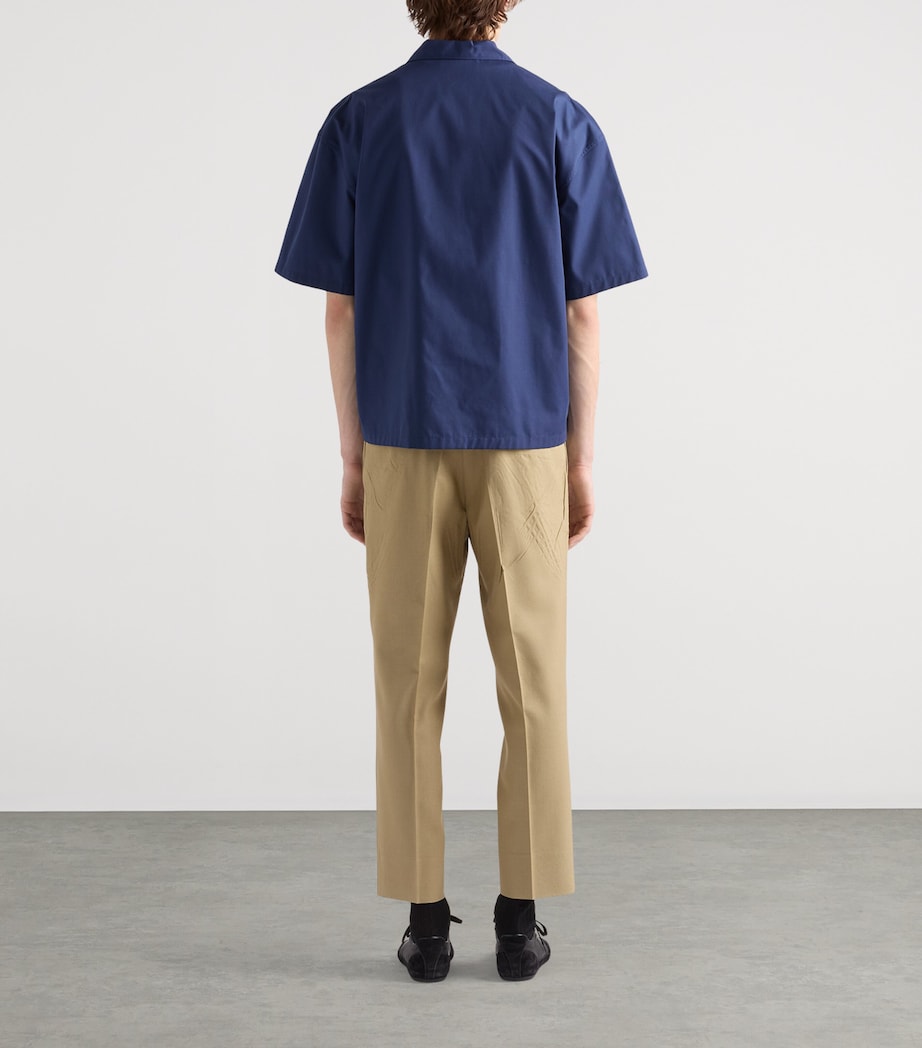 Prada Mens Zipped Bowling Shirt Image 4