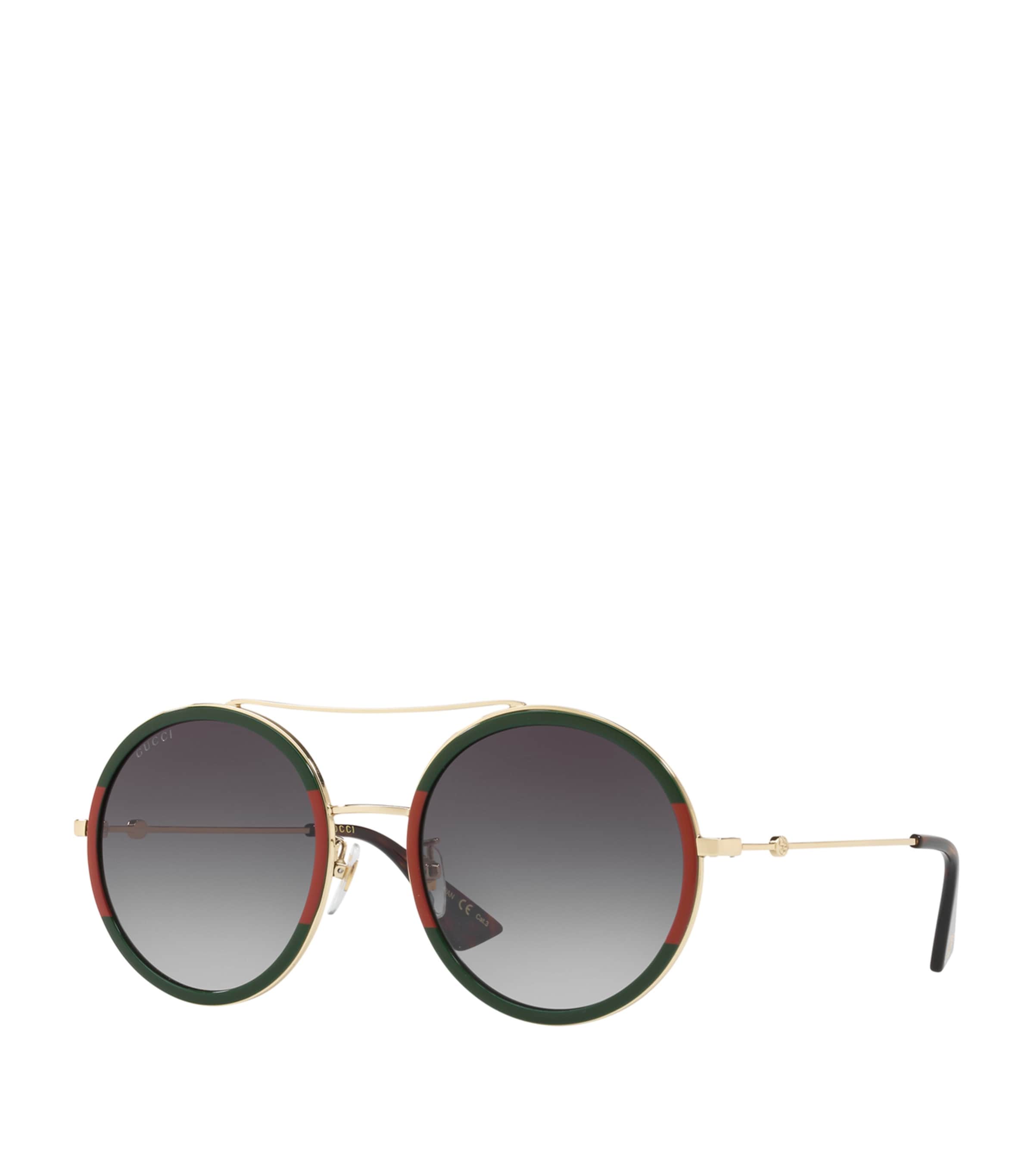 Stripe Oval Pilot Sunglasses 4470J1 Image 2