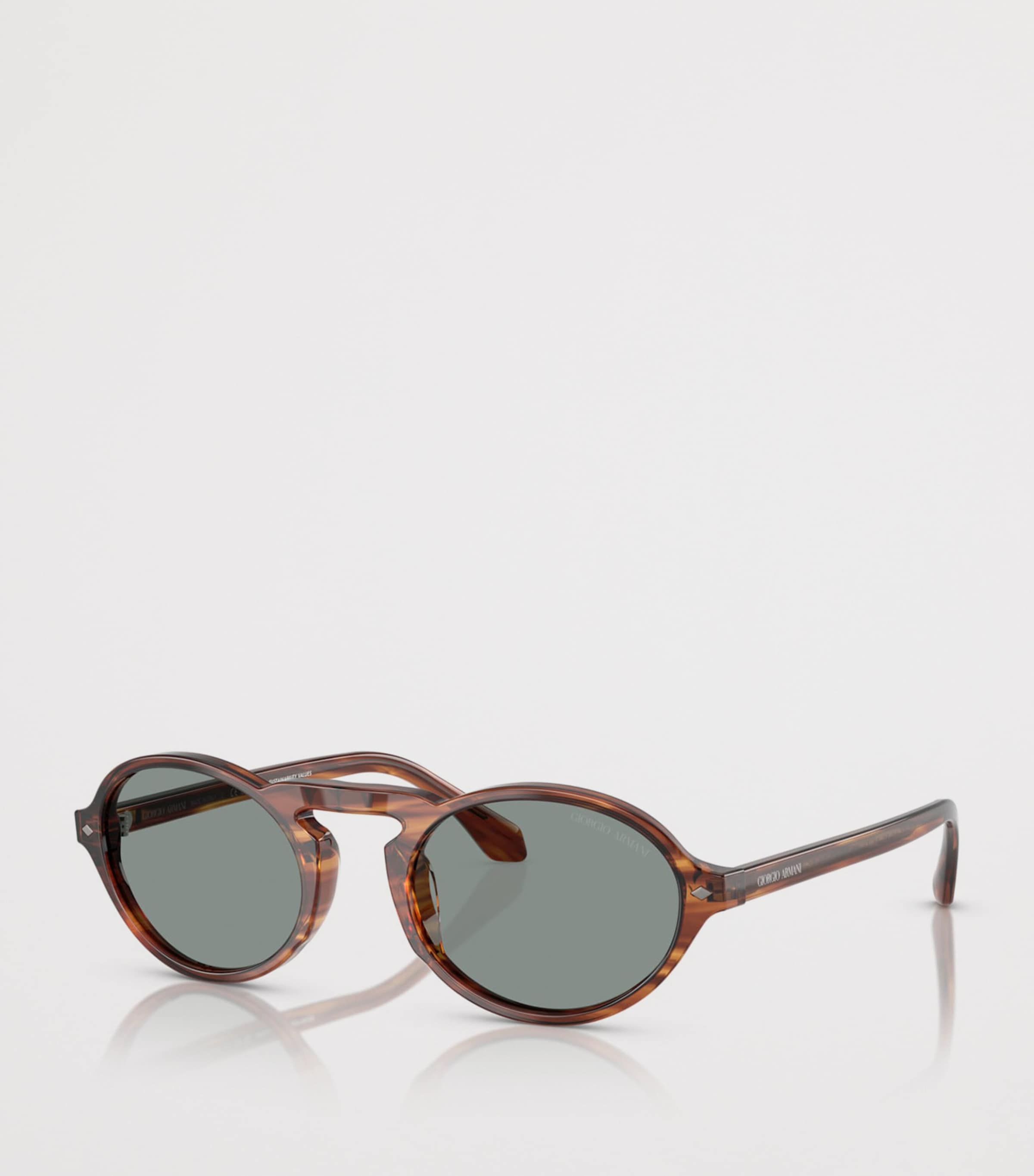 Giorgio Armani Tortoiseshell Oval Sunglasses Image 2