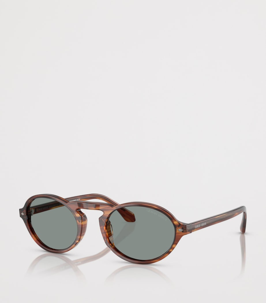 Giorgio Armani Tortoiseshell Oval Sunglasses Image 2