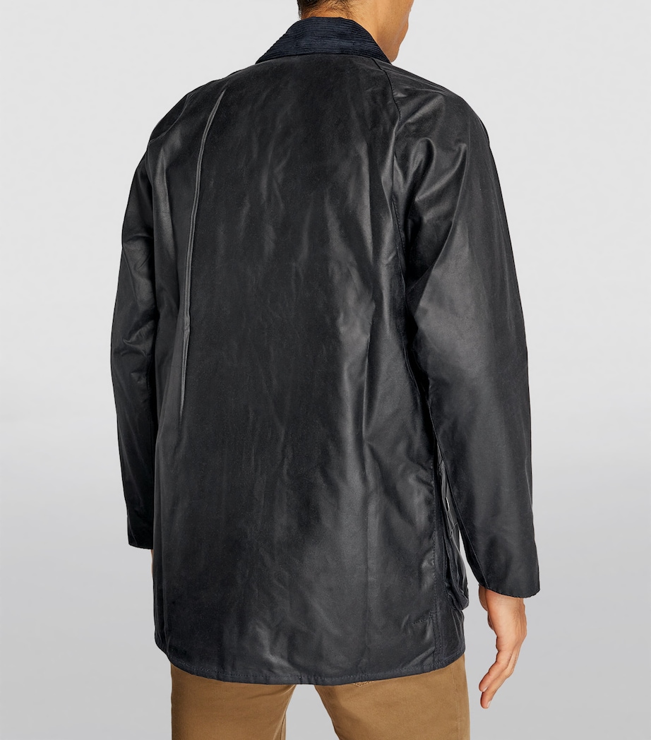 Waxed Beaufort Jacket NAVY Image 7