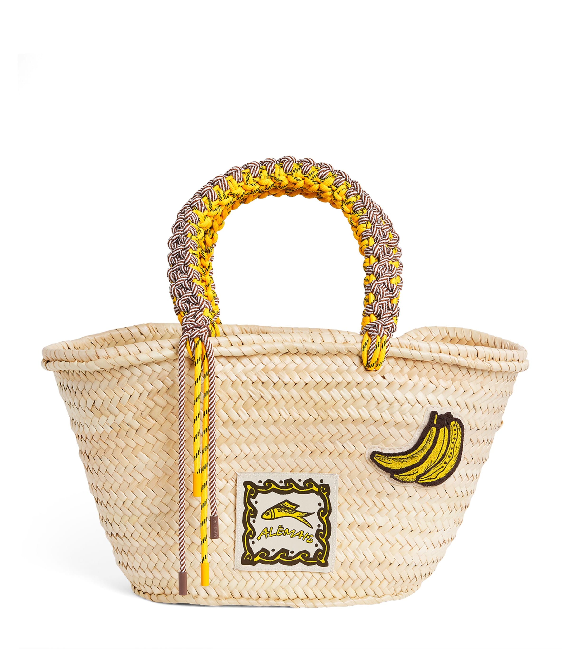 ALEMAIS Medium Woven Mona Basket Bag Image 1