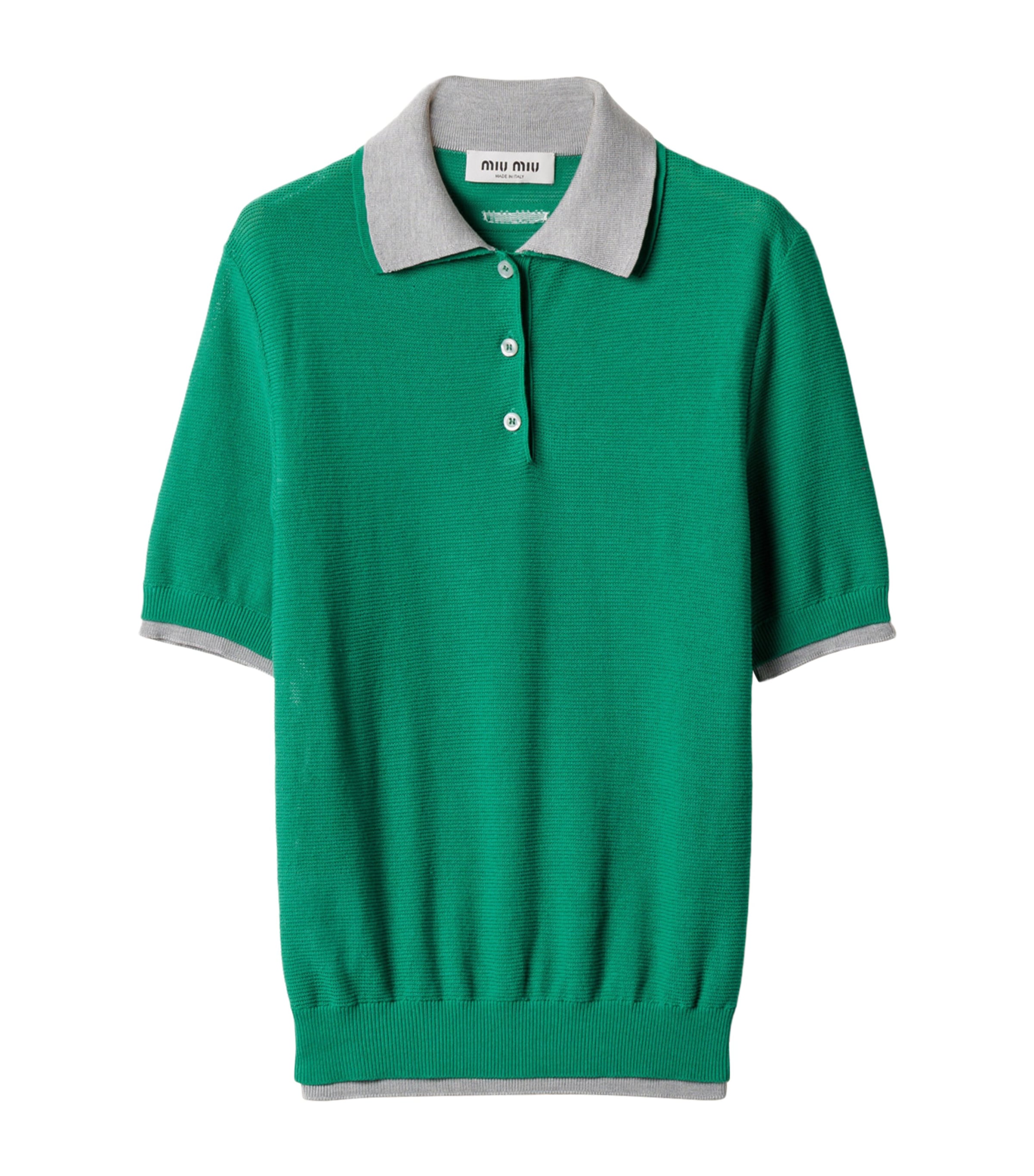 美品 MIUMIU SS25 Layered Effect Polo Shirt 美品 MIUMIU SS25 Layered Effect Polo Shirt - メルカリ