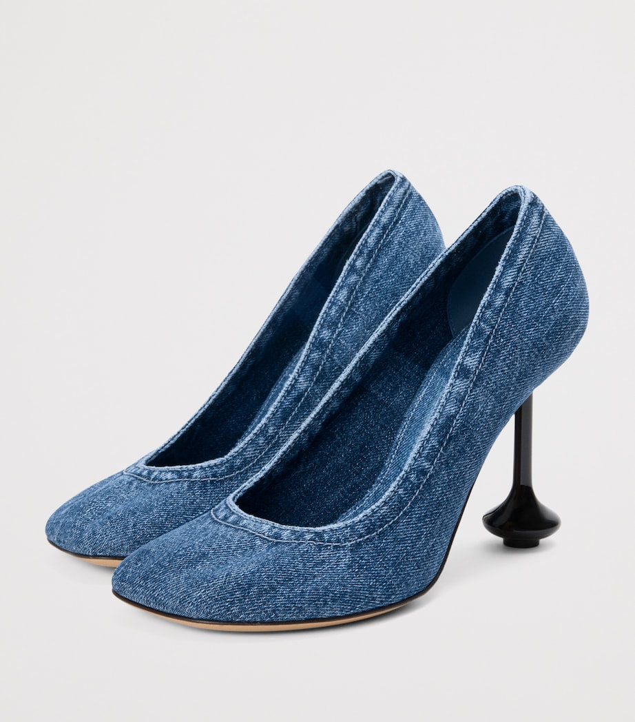 Denim Toy Pumps 90 WASHED DENIM Image 3
