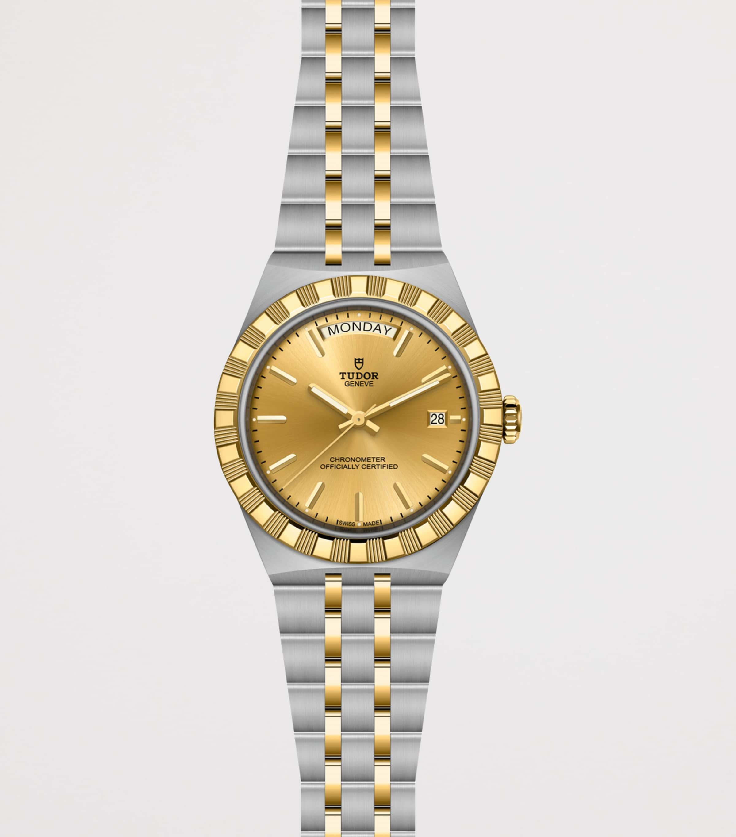 TUDOR Royal Stainless Steel and Yellow Gold Watch 40mm Champagne Image 2