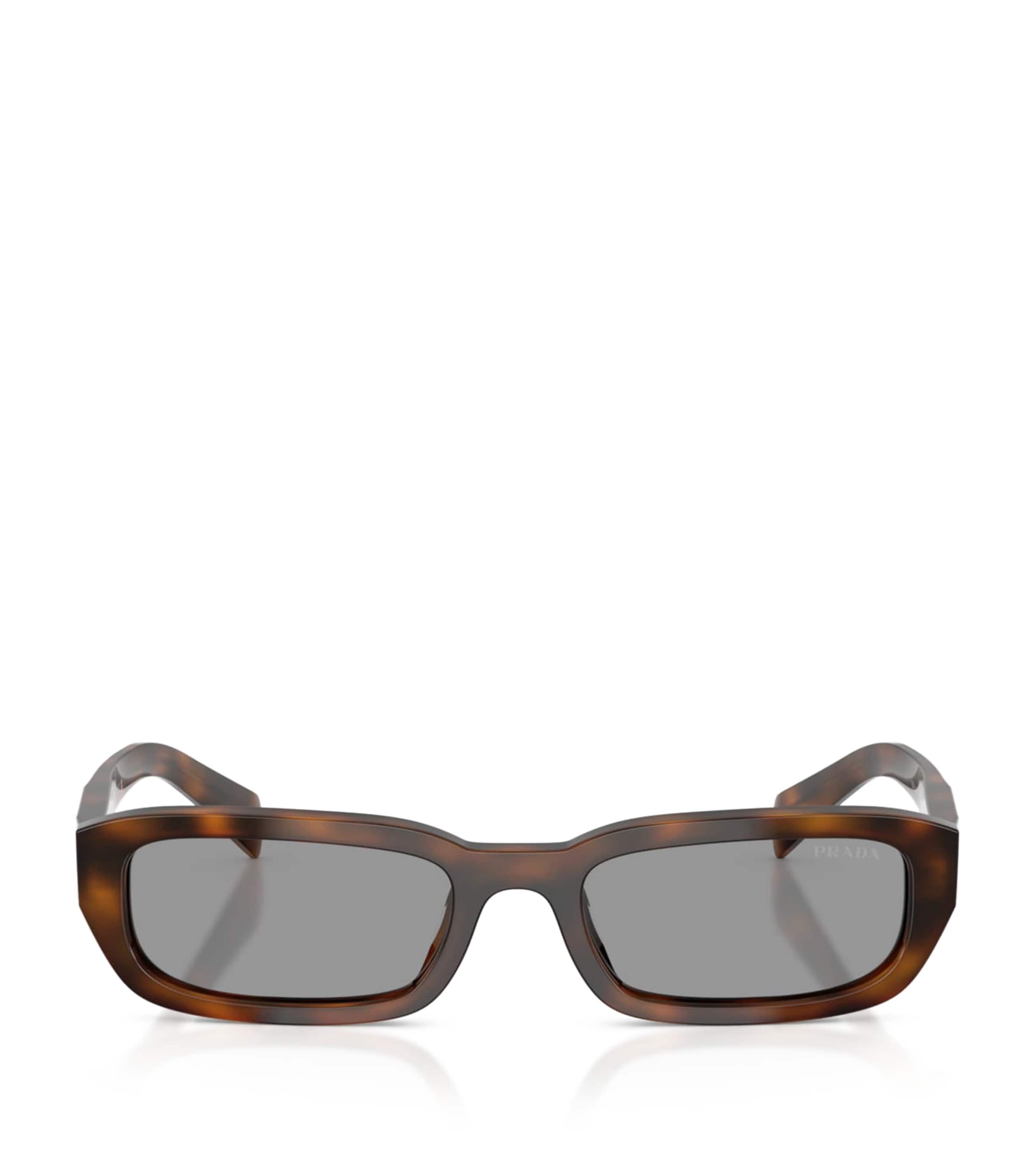 Prada Tortoiseshell Rectangle Sunglasses Brown Image 1