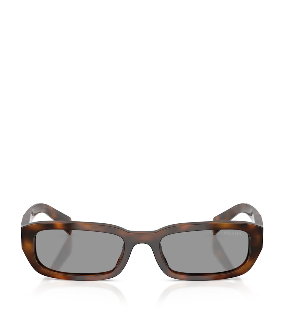 Prada Tortoiseshell Rectangle Sunglasses Brown Image 1