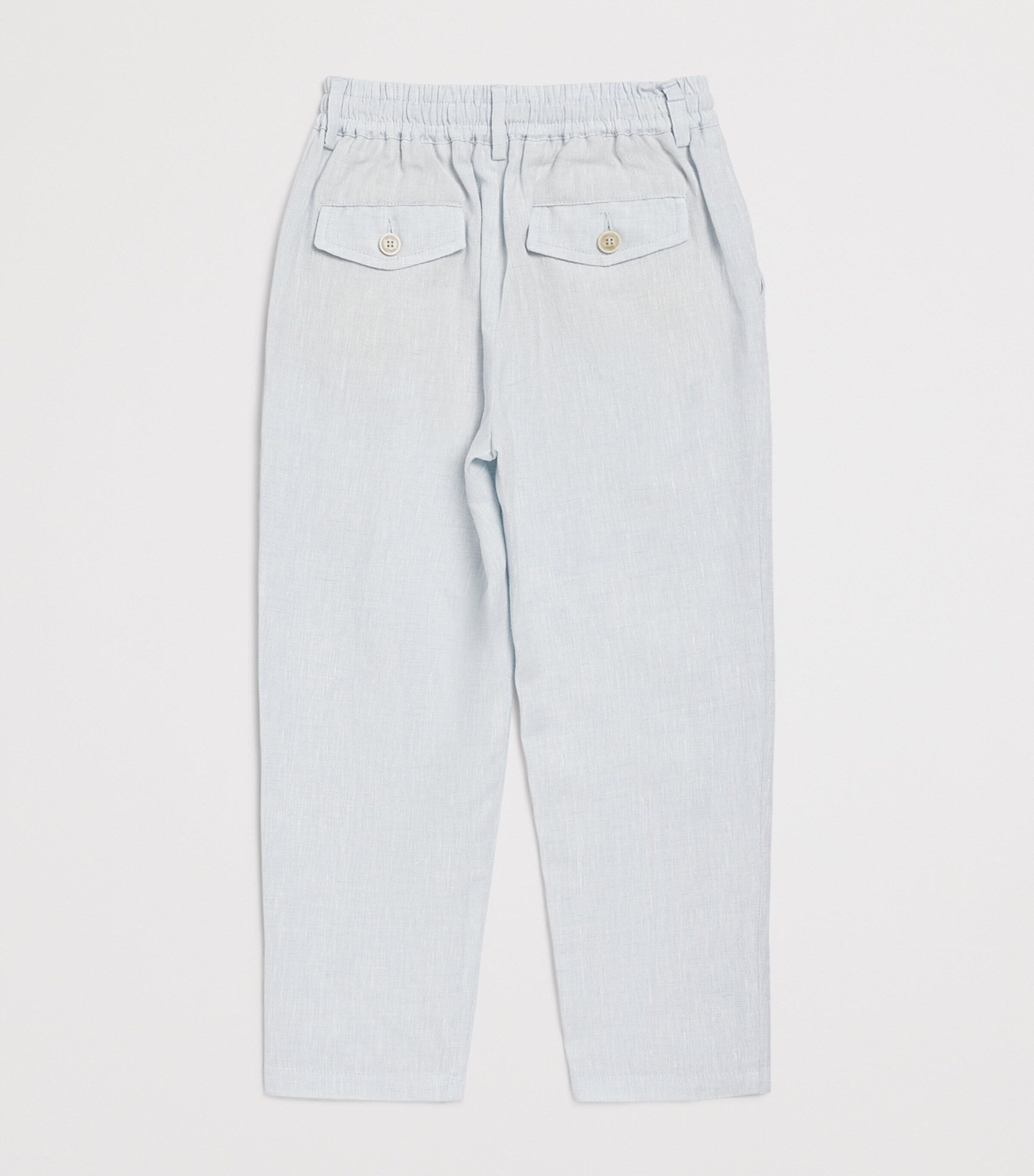 Eleventy Kids Linen-Blend Tailored Trousers (4-16 Years) Image 2