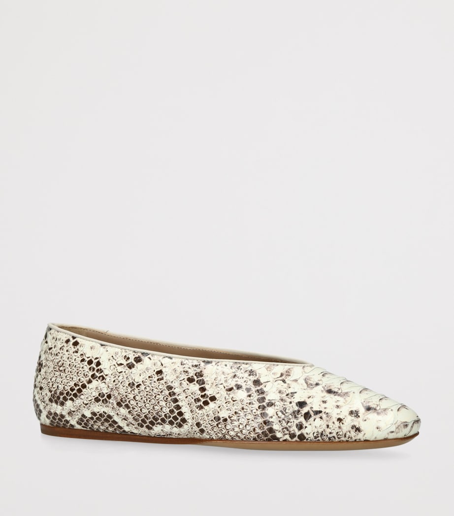 Le Monde Beryl Snakeskin-Effect Regency Ballet Flats Mult/other Image 3