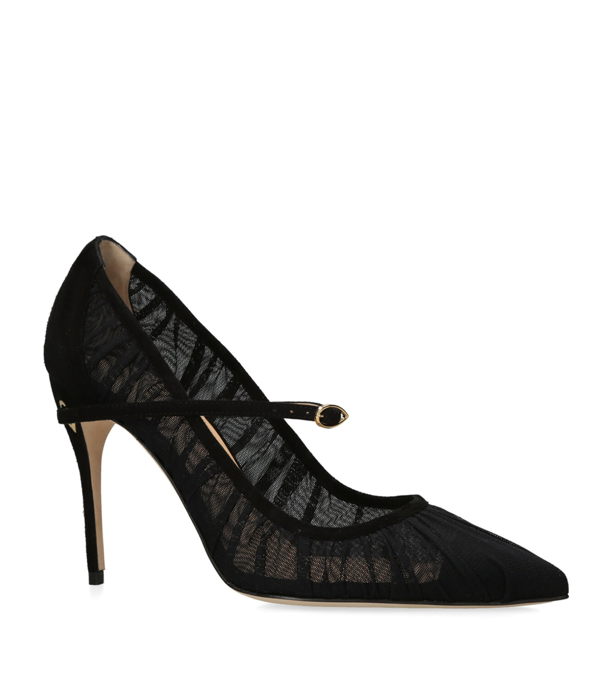 Jennifer Chamandi Tulle Lorenzo Pumps 105 In Black