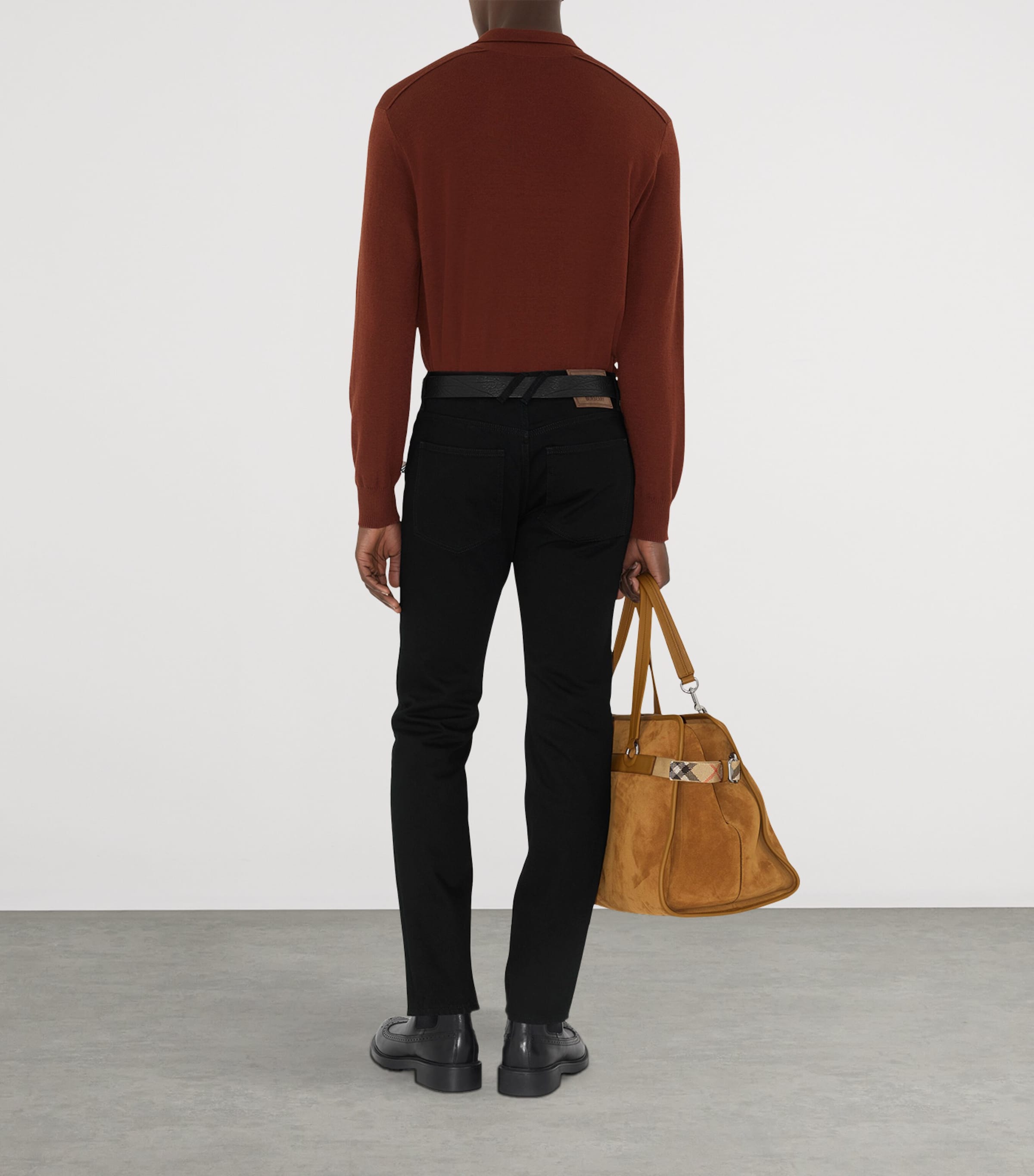 Slim Logo-Patch Jeans BLACK Image 5