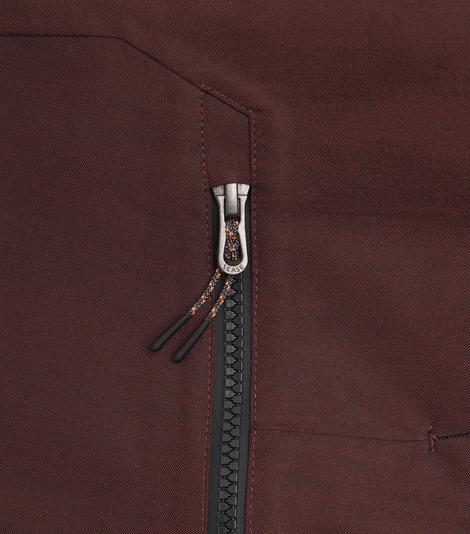 Sease Mens Wool-Blend Solaro Ski Trousers Red Gum Image 6
