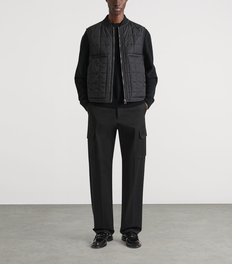 Givenchy Mens Square Quilted Gilet Image 2