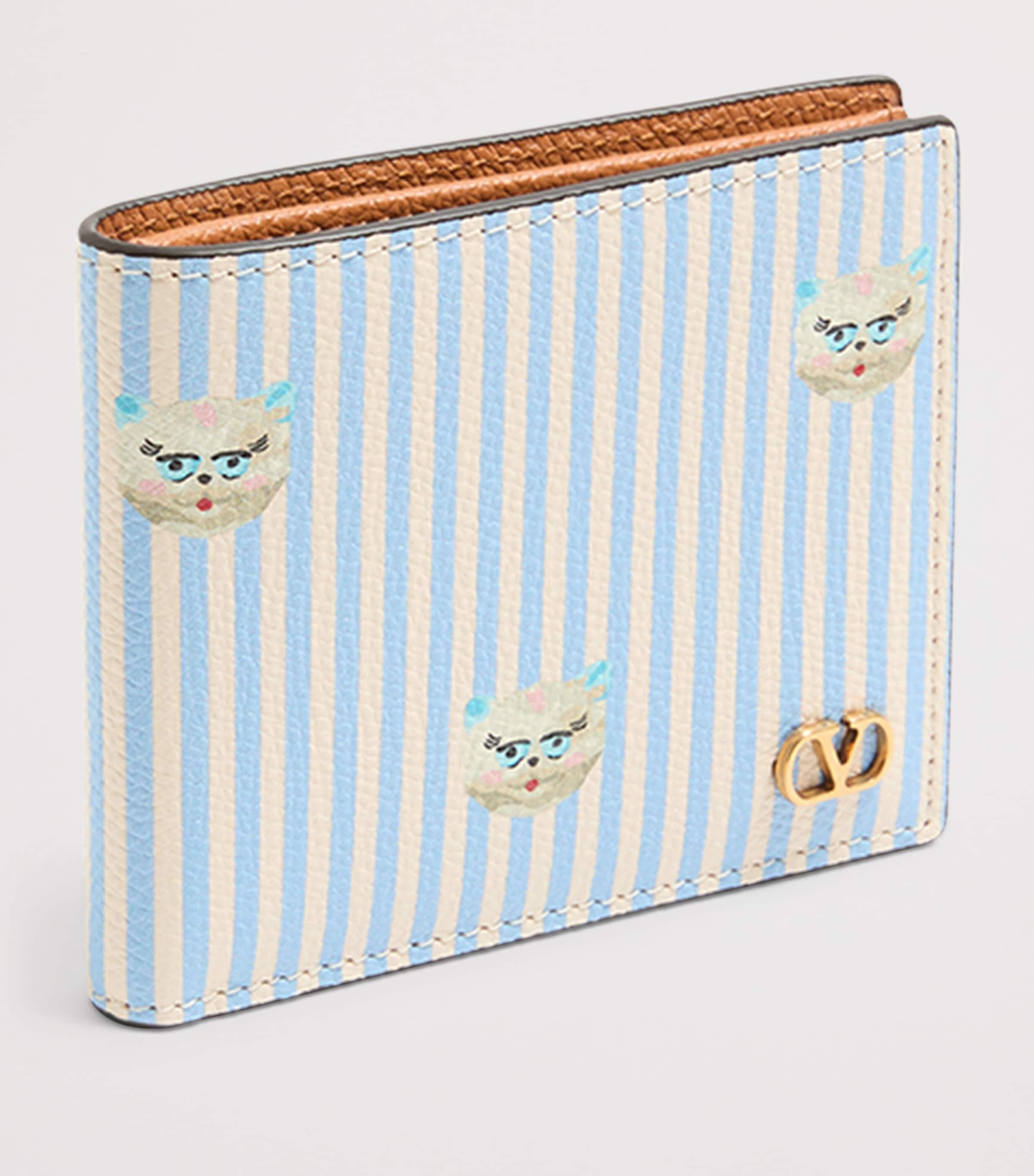 Calfskin Le Chat de la Maison Bifold Wallet 9VM Image 2
