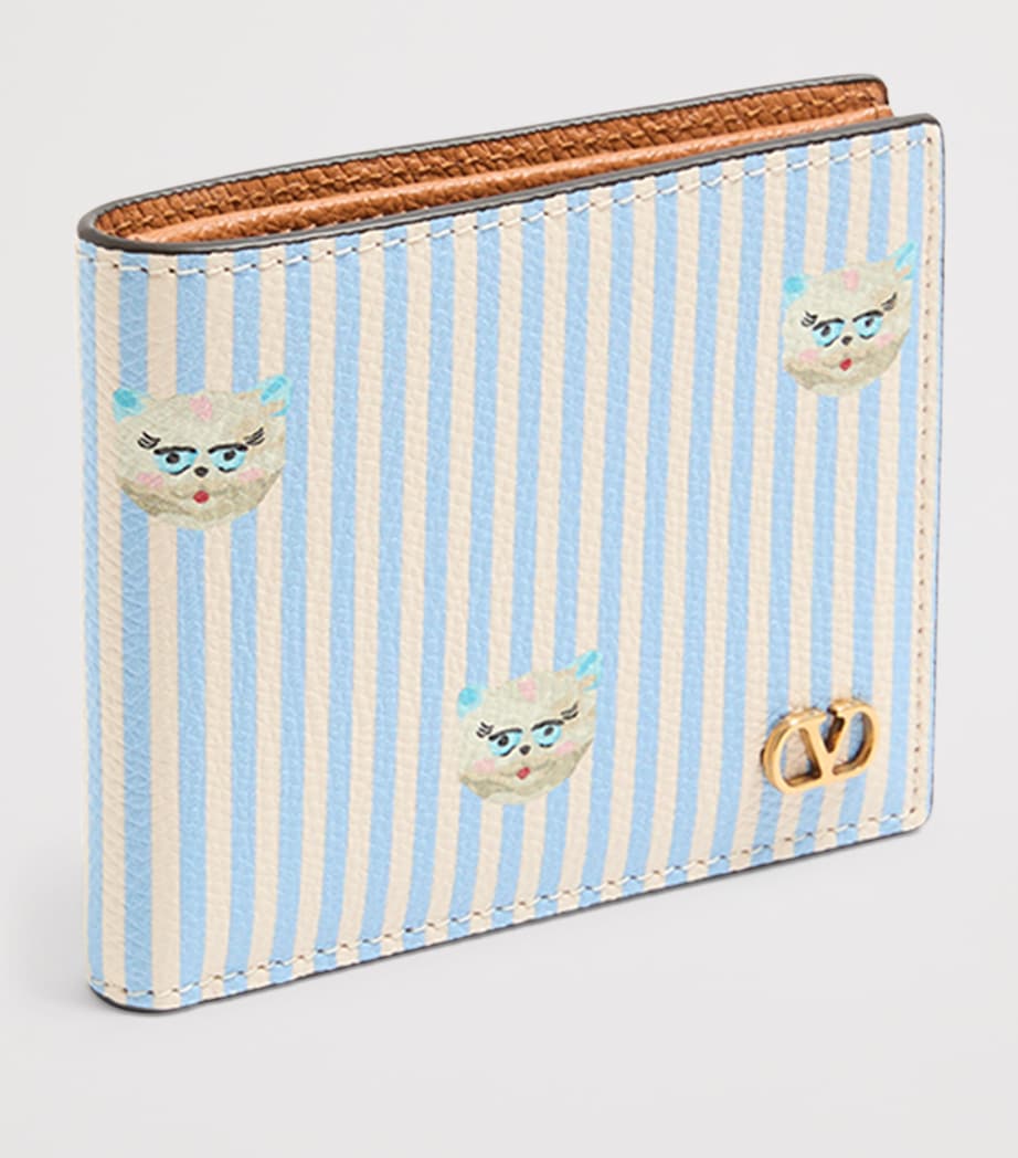 Calfskin Le Chat de la Maison Bifold Wallet 9VM Image 2