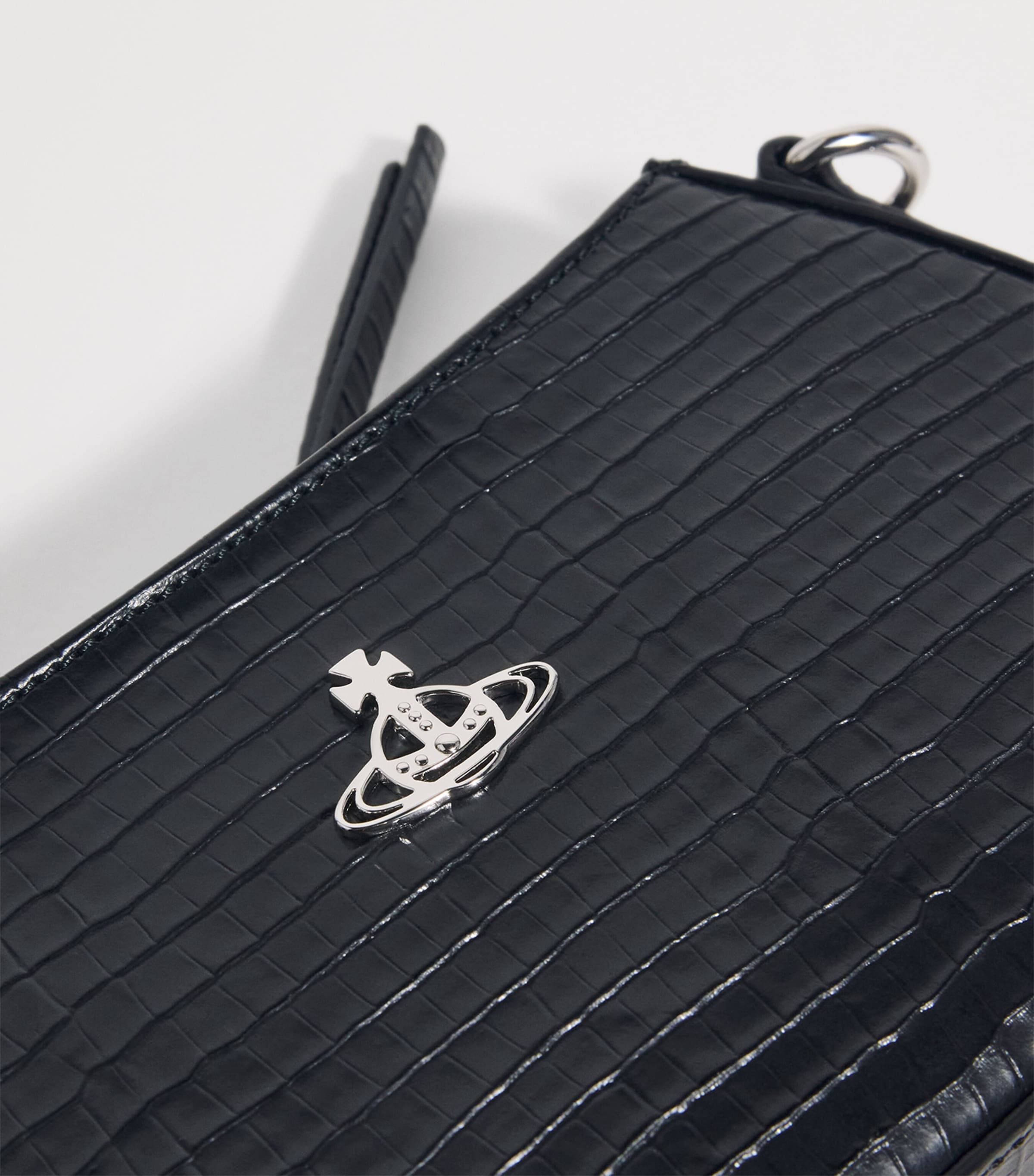 Vivienne Westwood Embossed Leather Tasha Shoulder Phone Bag