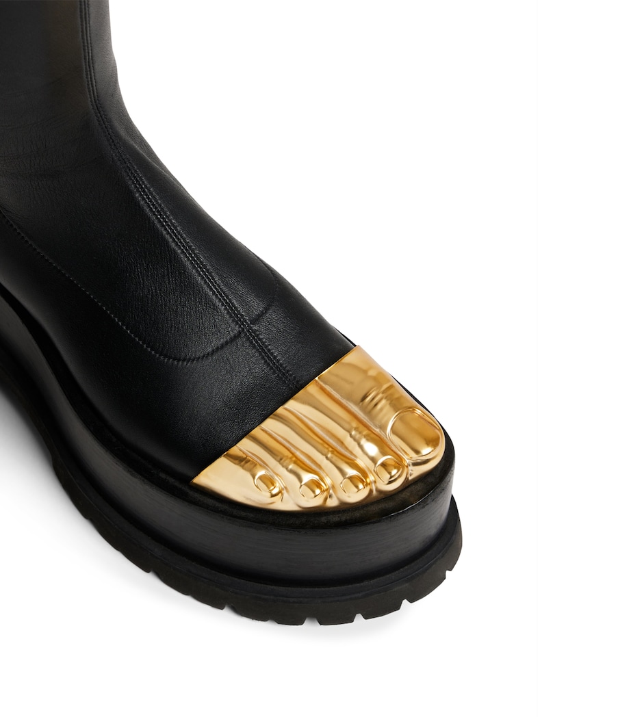 Schiaparelli Trompe-l'Oeil Ankle Boots 100 Black Image 6