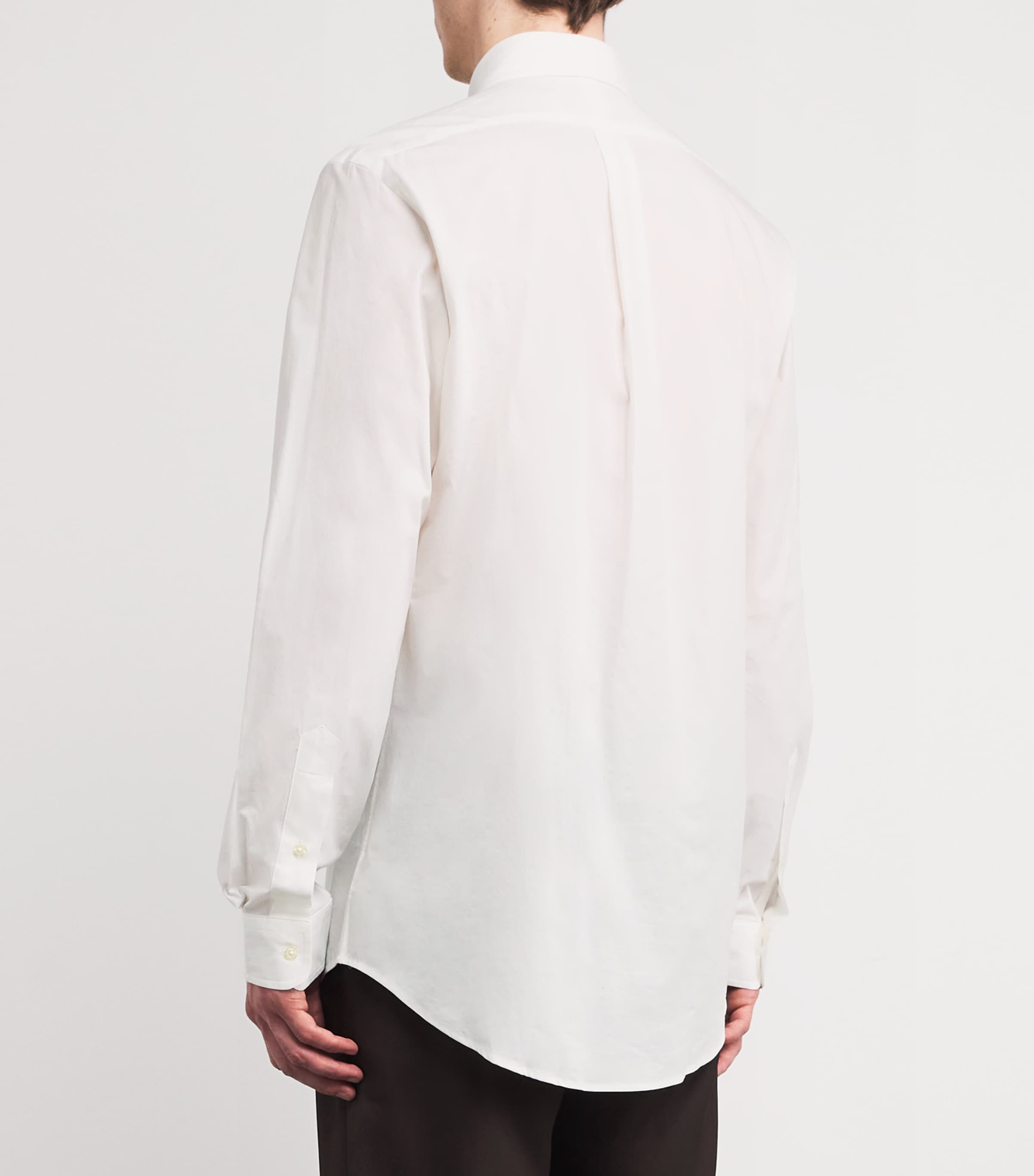 Poplin Custom Fit Shirt WHITE Image 4