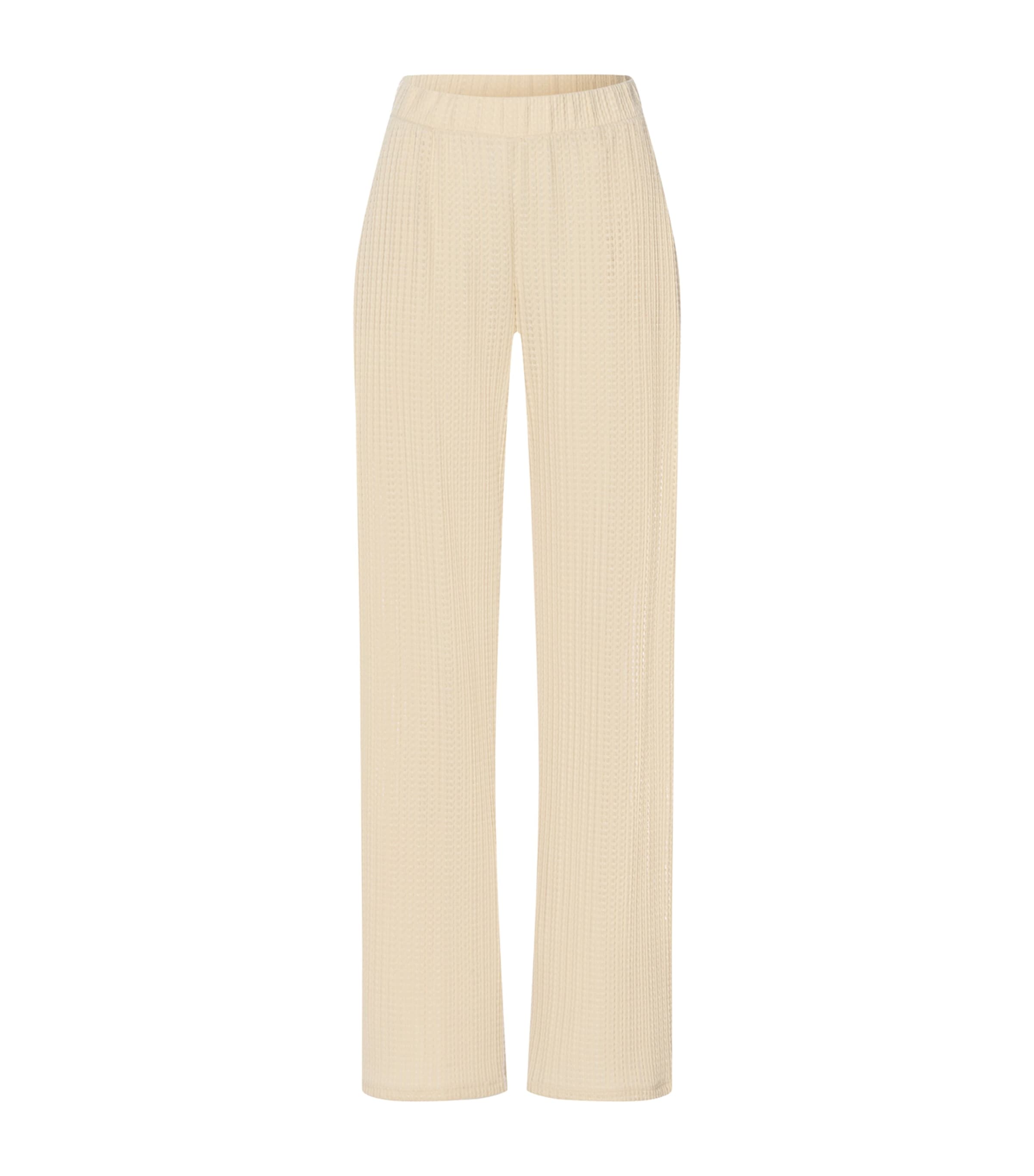 Hanro Womens Summer Knits Straight Trousers Oyster Gray Image 1