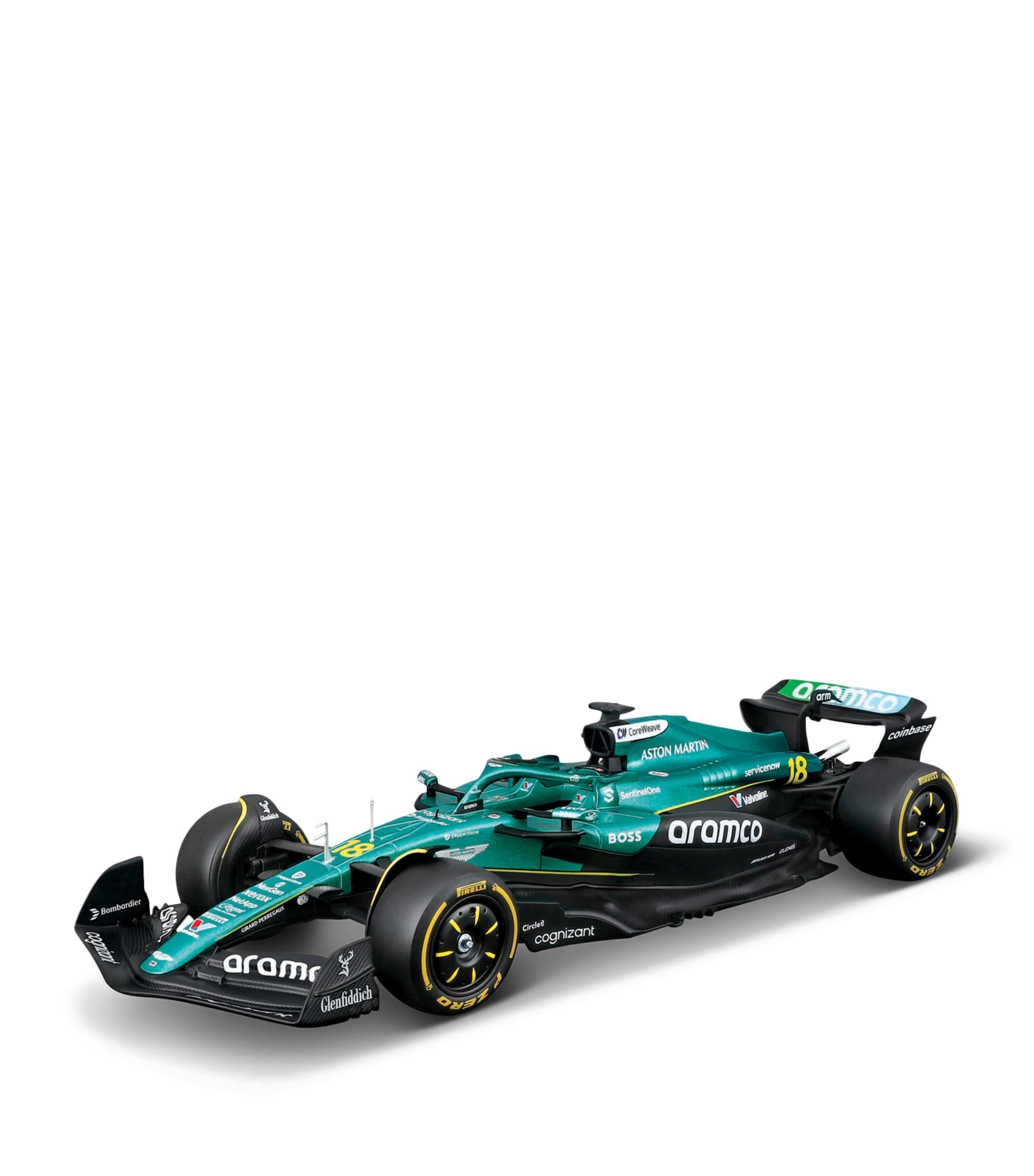 Bburago F1 Aston Martin AMR25 1:24 Model and Lance Stroll Figure Image 2