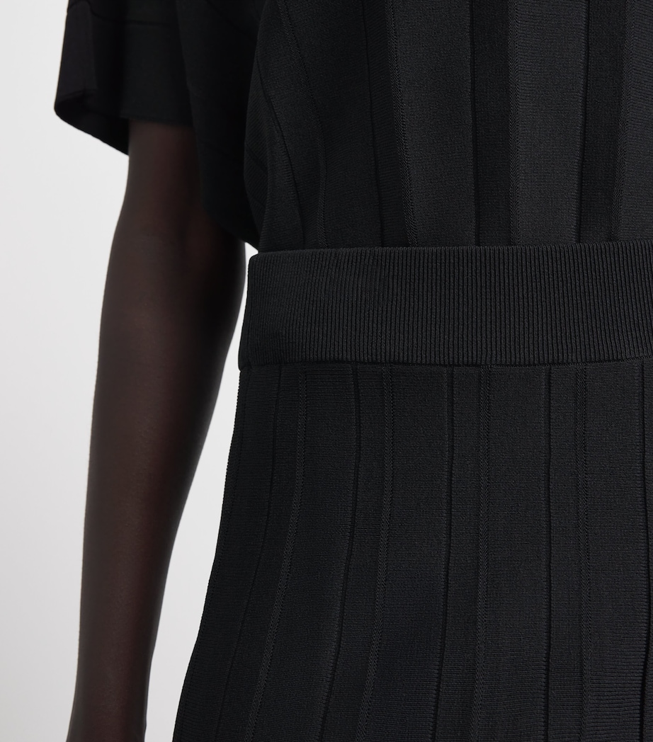 Falke Womens Plissé Midi Skirt Black Image 3