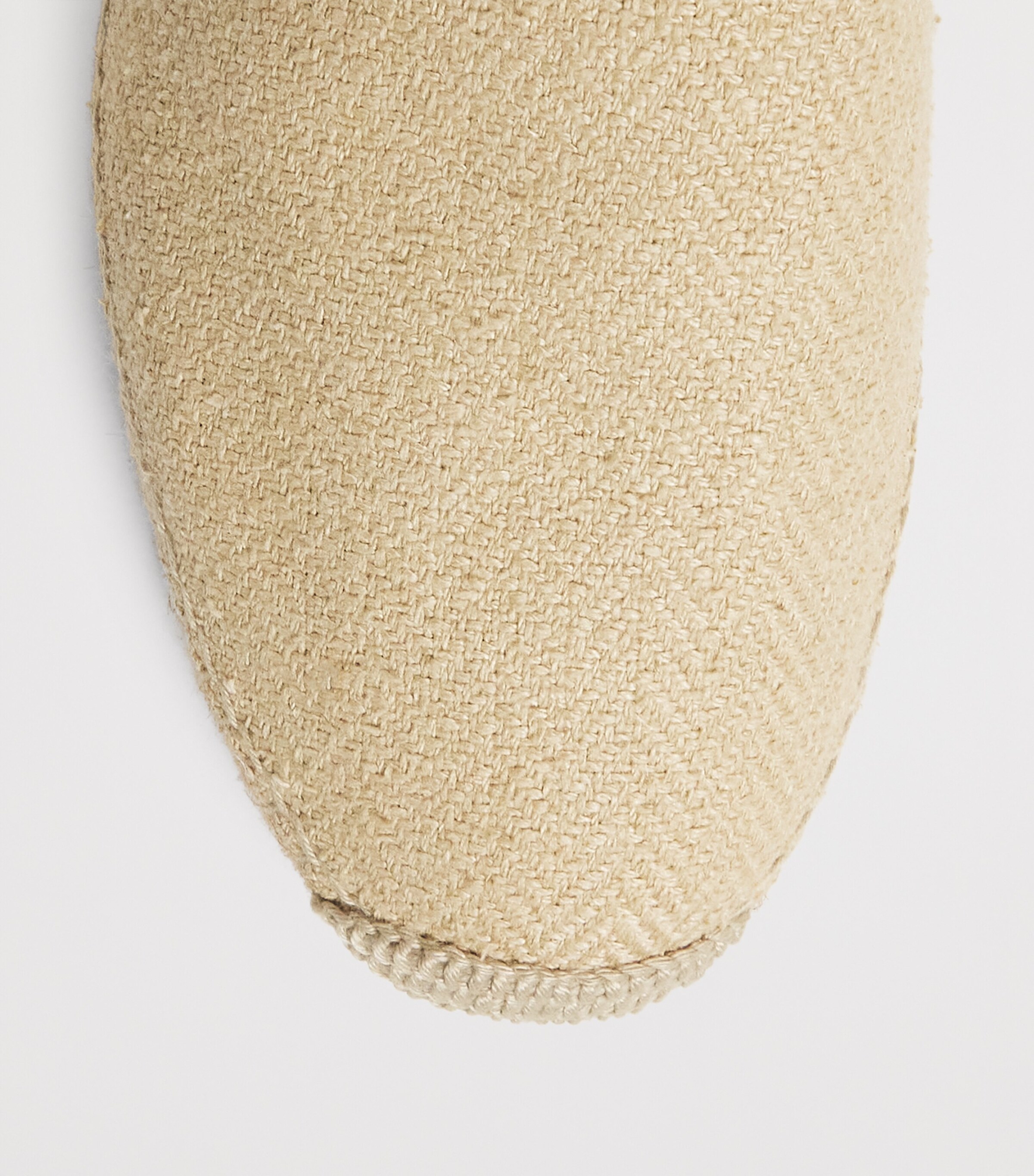 Ralph Lauren Purple Label Silk Herringbone Bosworth Flat Espadrilles Sand Image 6