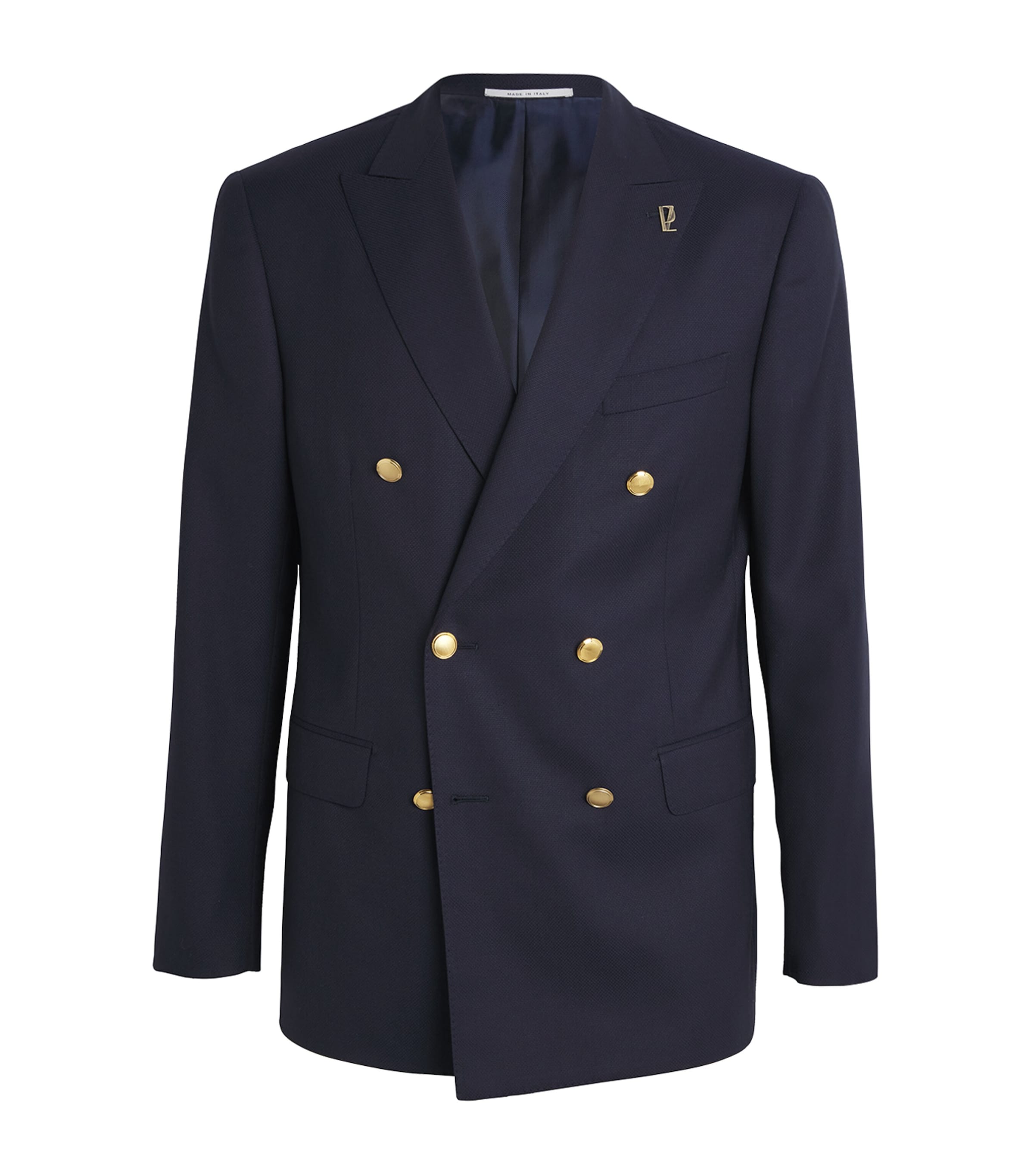 Pal Zileri Wool Double-breasted Vicenza Blazer In Blue