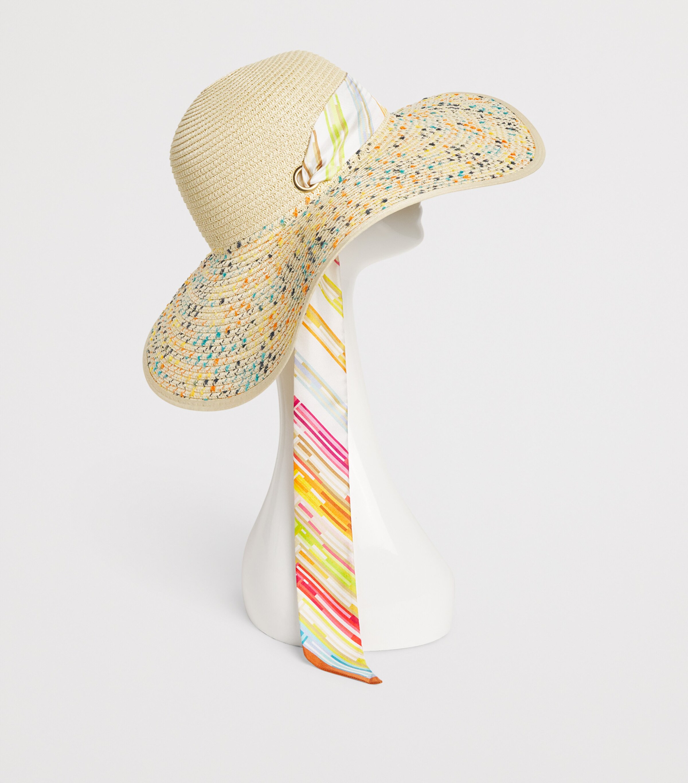 Missoni Silk-Trim Straw Hat Image 3