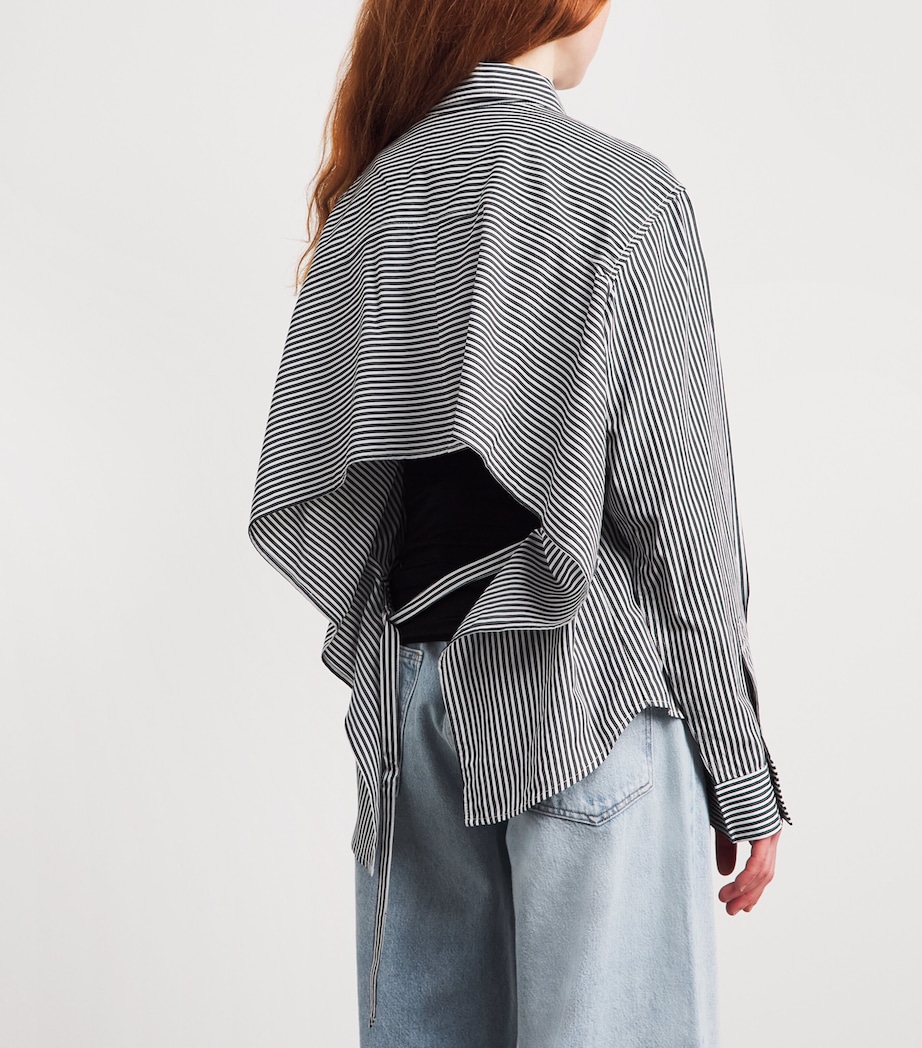 AGOLDE Womens Theo Denim Shirt Solene Stripe Image 5