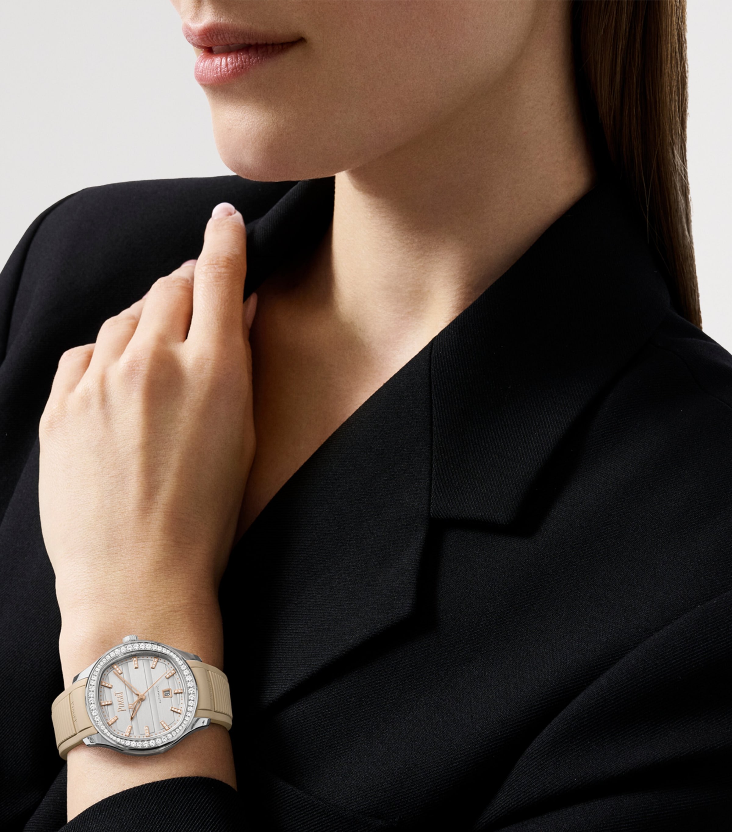 Piaget Stainless Steel and Diamond Polo Signature Date Watch 36mm Steel Image 5
