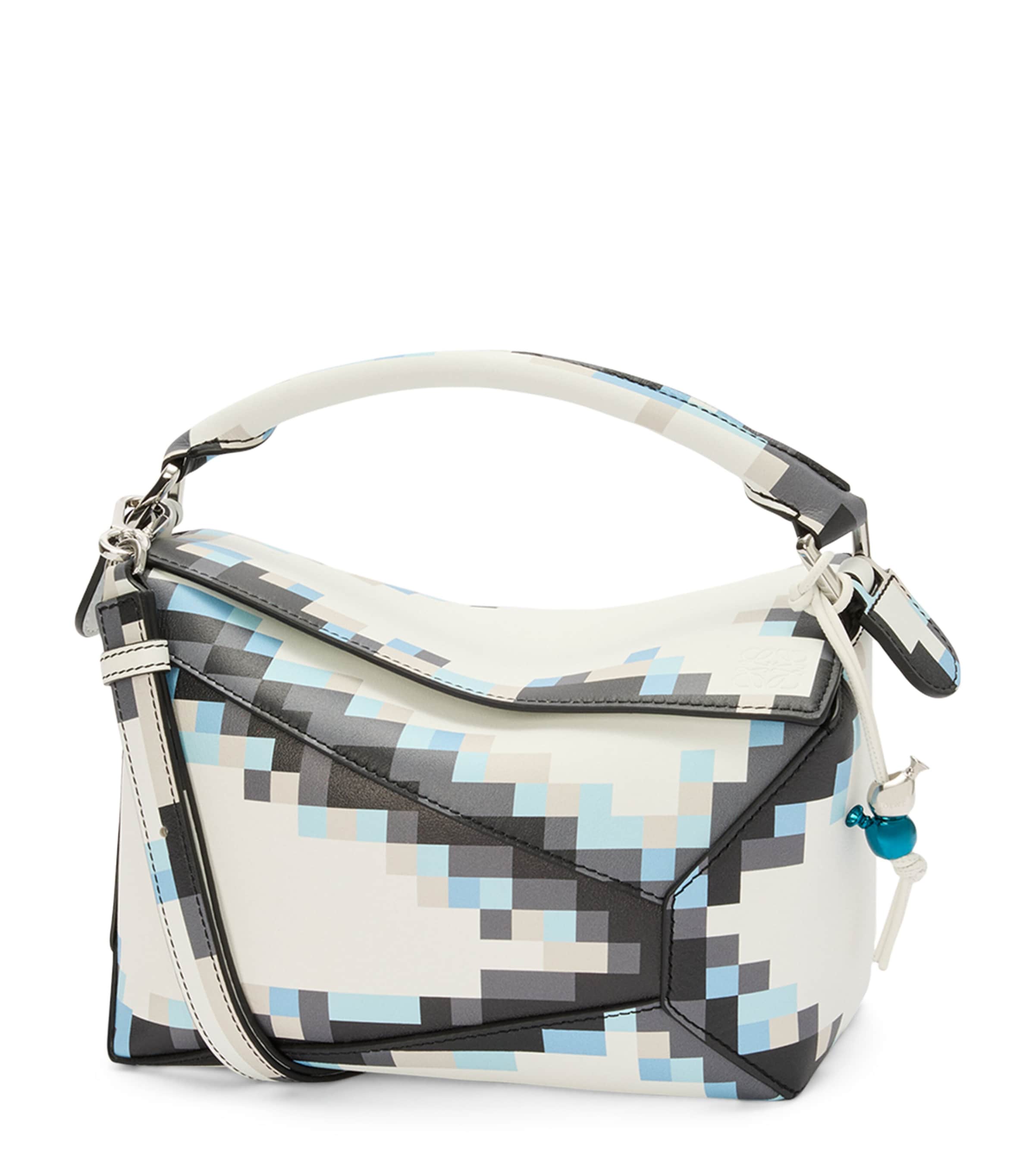 Loewe Puzzle 10 Re-edition Pixel Top-handle Bag