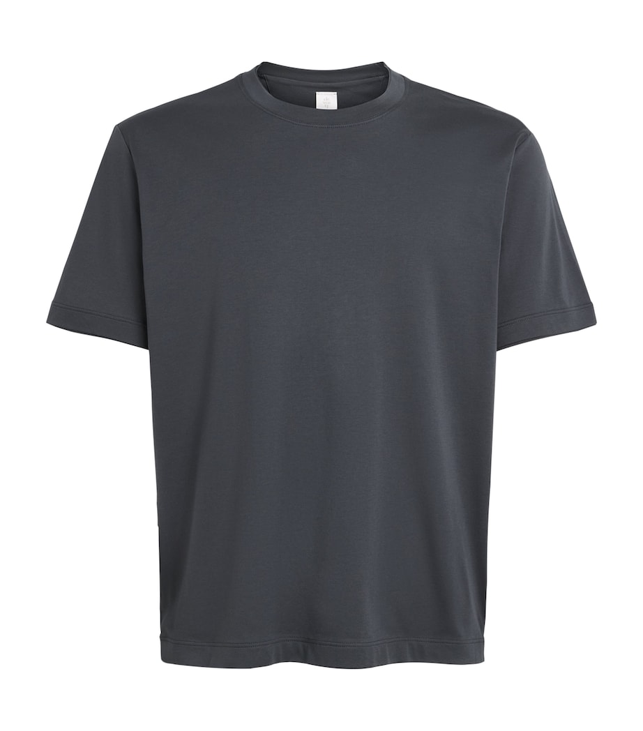 Eleventy Mens Cotton-Modal T-Shirt Nero Image 1