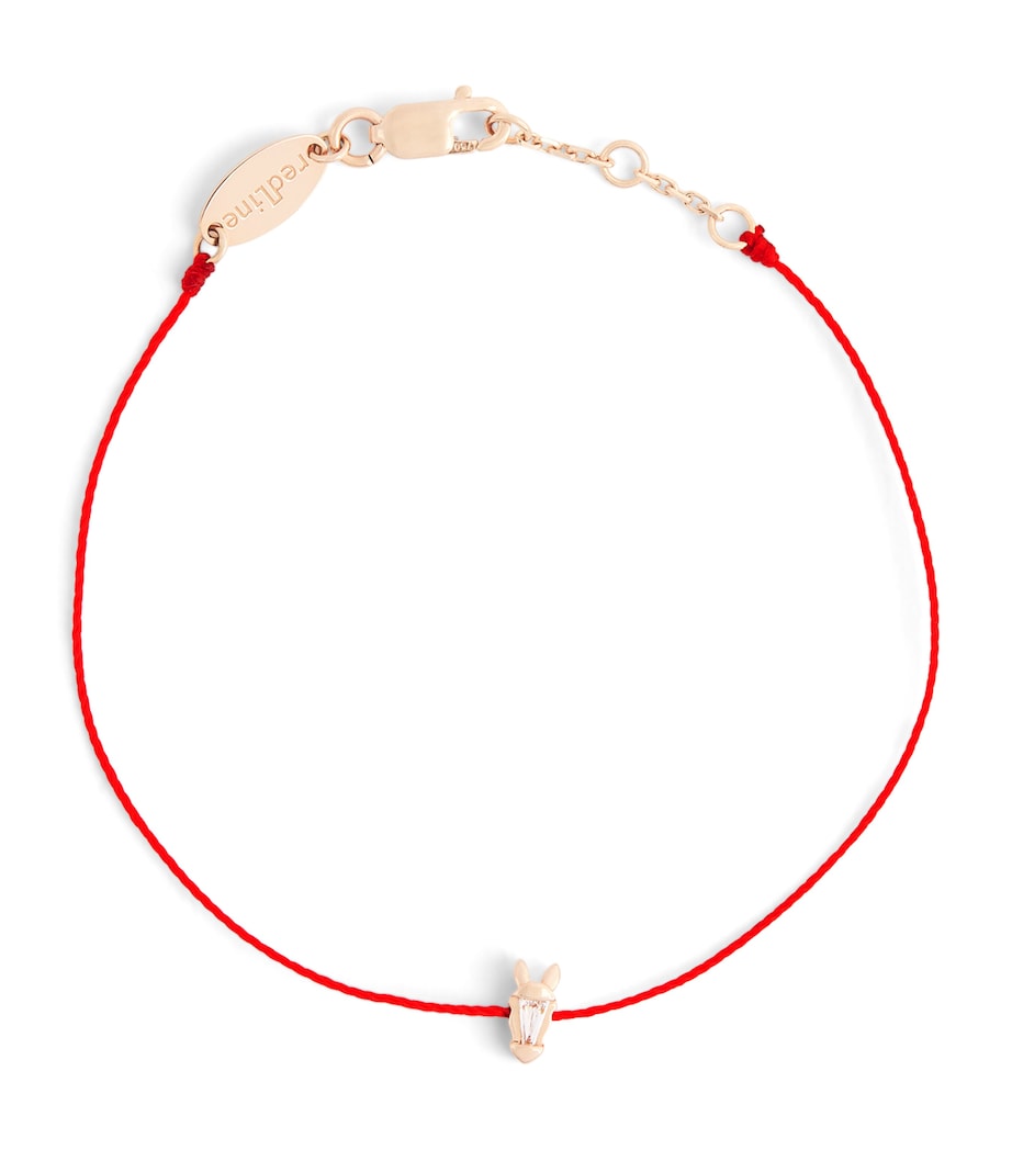 Redline Rose Gold and Diamond Chinese New Year Bracelet Rose Gold Image 1