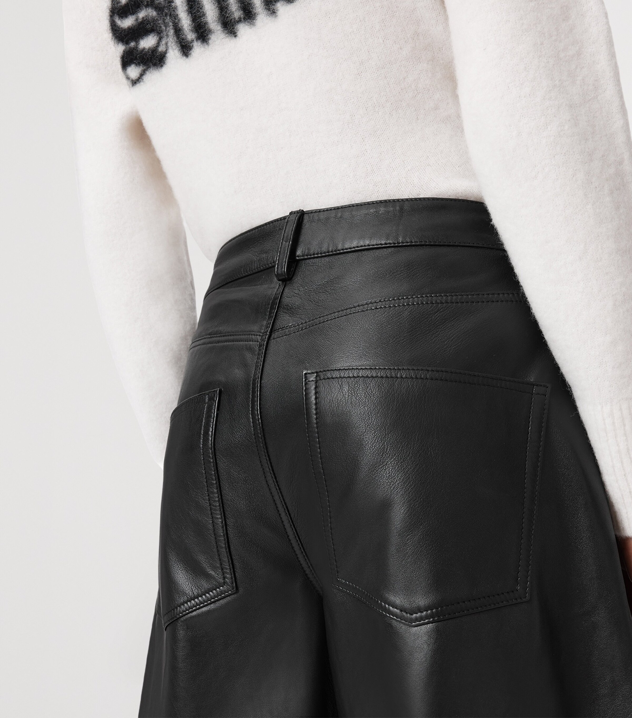 Leather Jett Lea Trousers BLACK Image 7