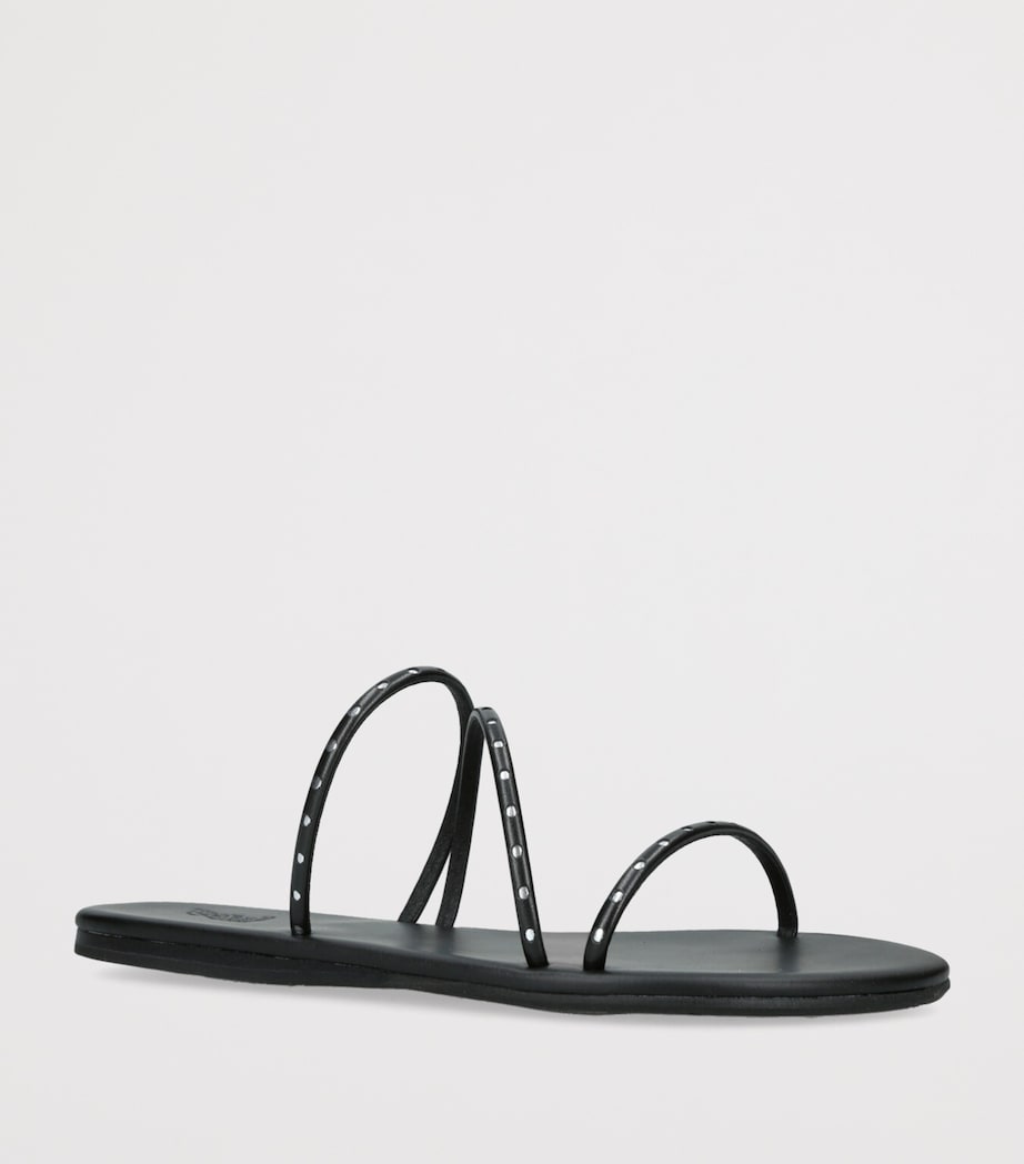 Ancient Greek Sandals Embellished Lynx Sandals Black Image 3