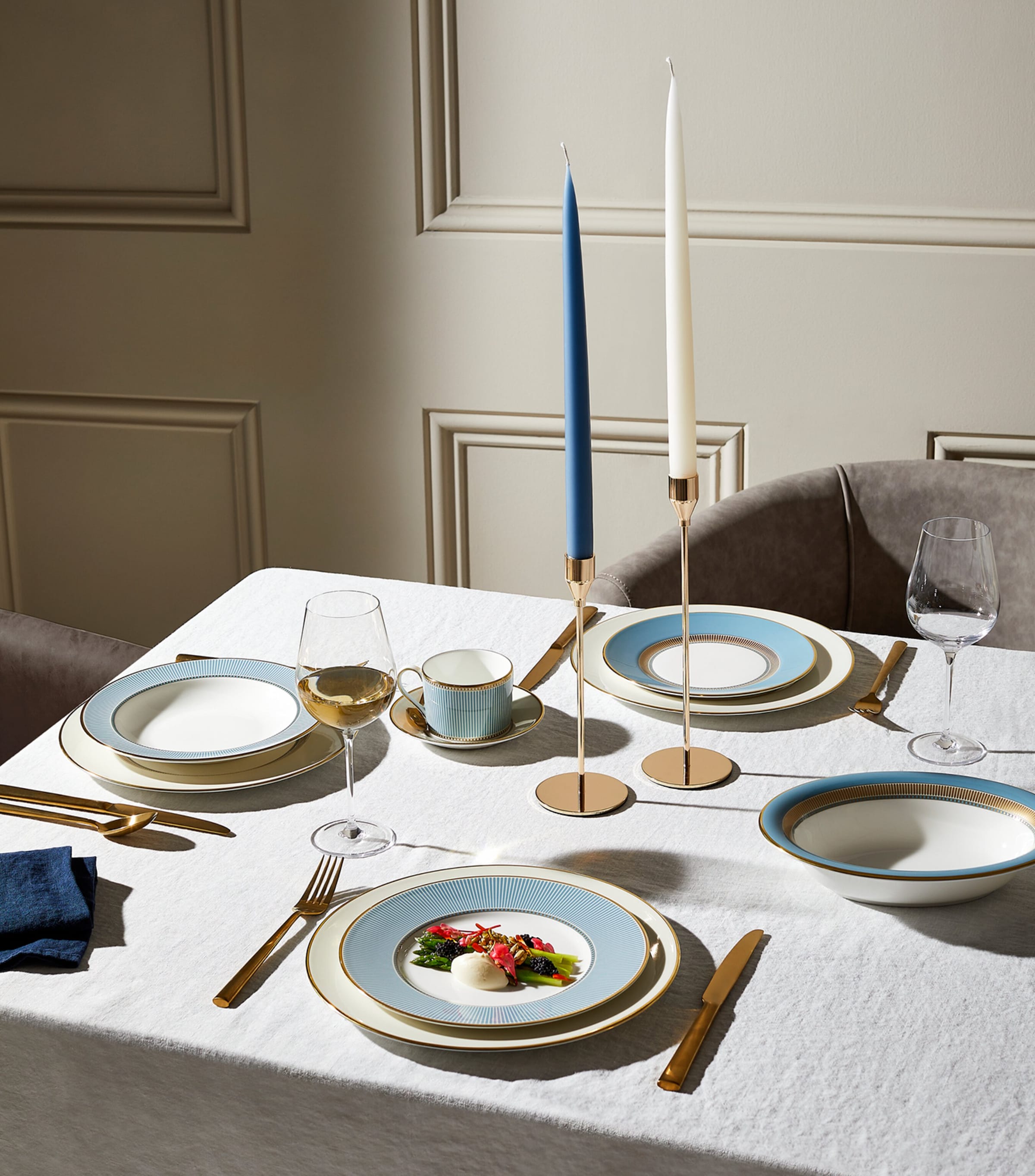 Bone China Helia Teacup and Saucer MULTI Image 2