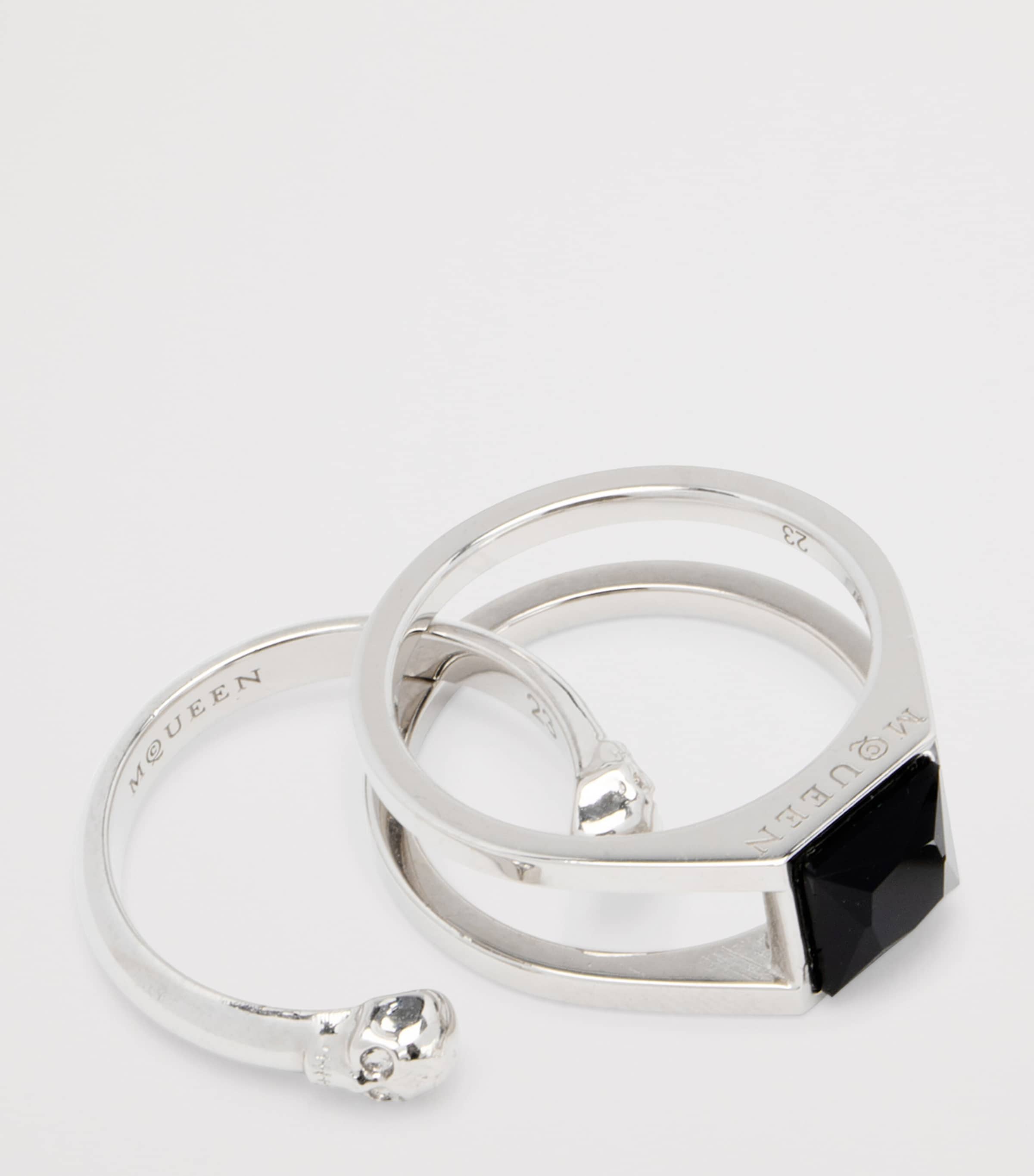 Embellished Twin Skull Ring 1112 Image 4