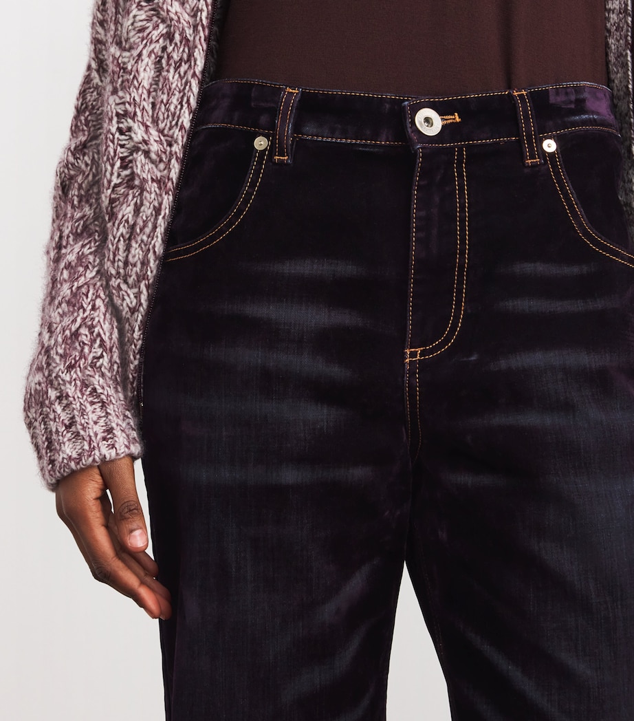 Eleventy Womens Velvet Trousers Mosto Image 6