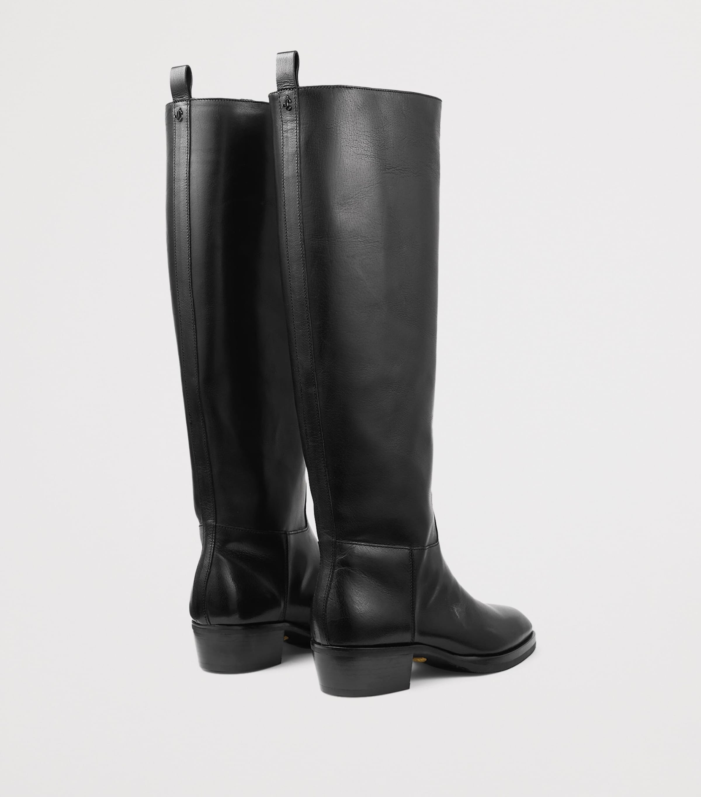 Jimmy Choo Mave 45 Leather Knee-High Boots Black Image 3