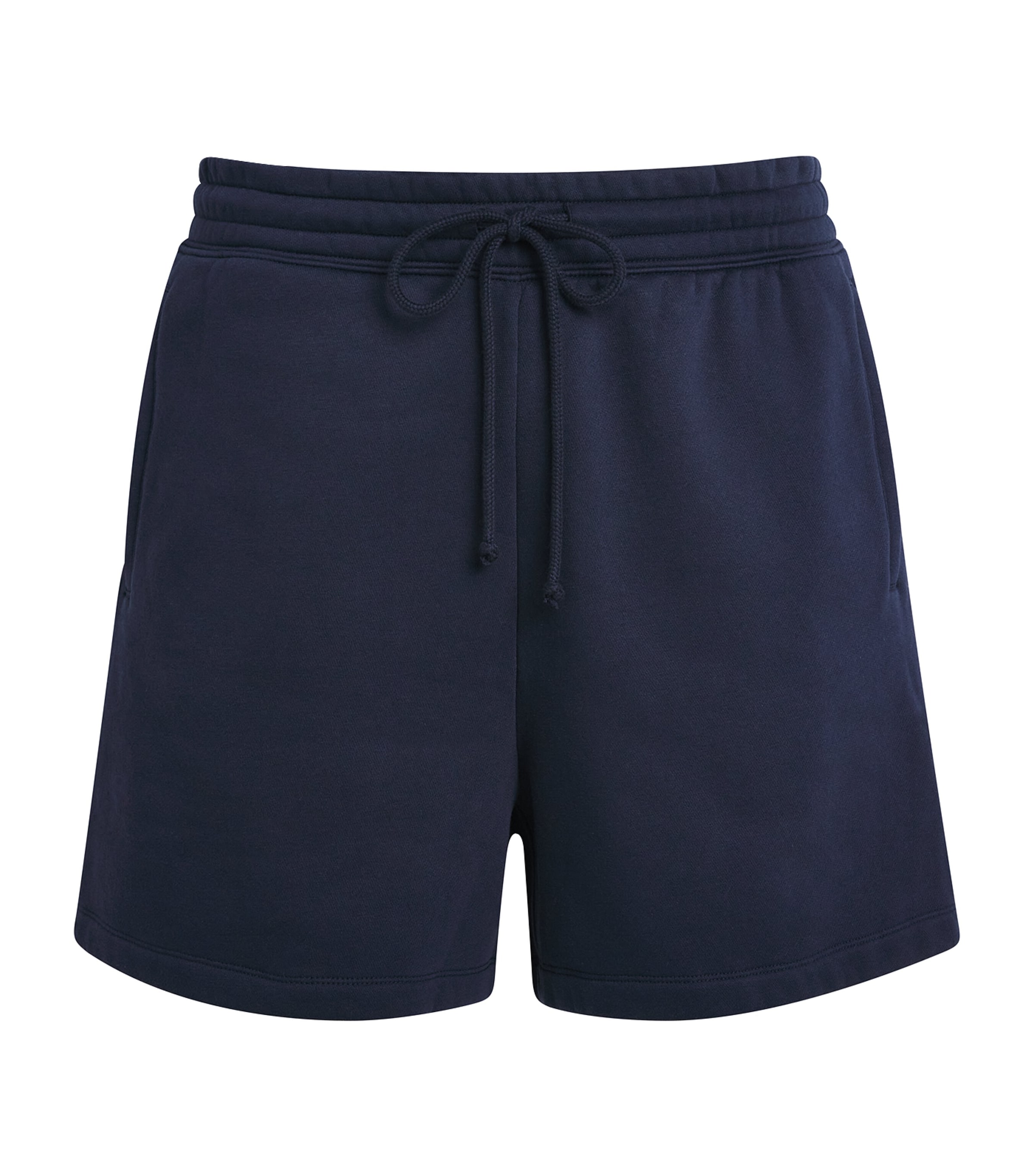 Skims Cotton-blend Fleece Lounge Shorts In Navy