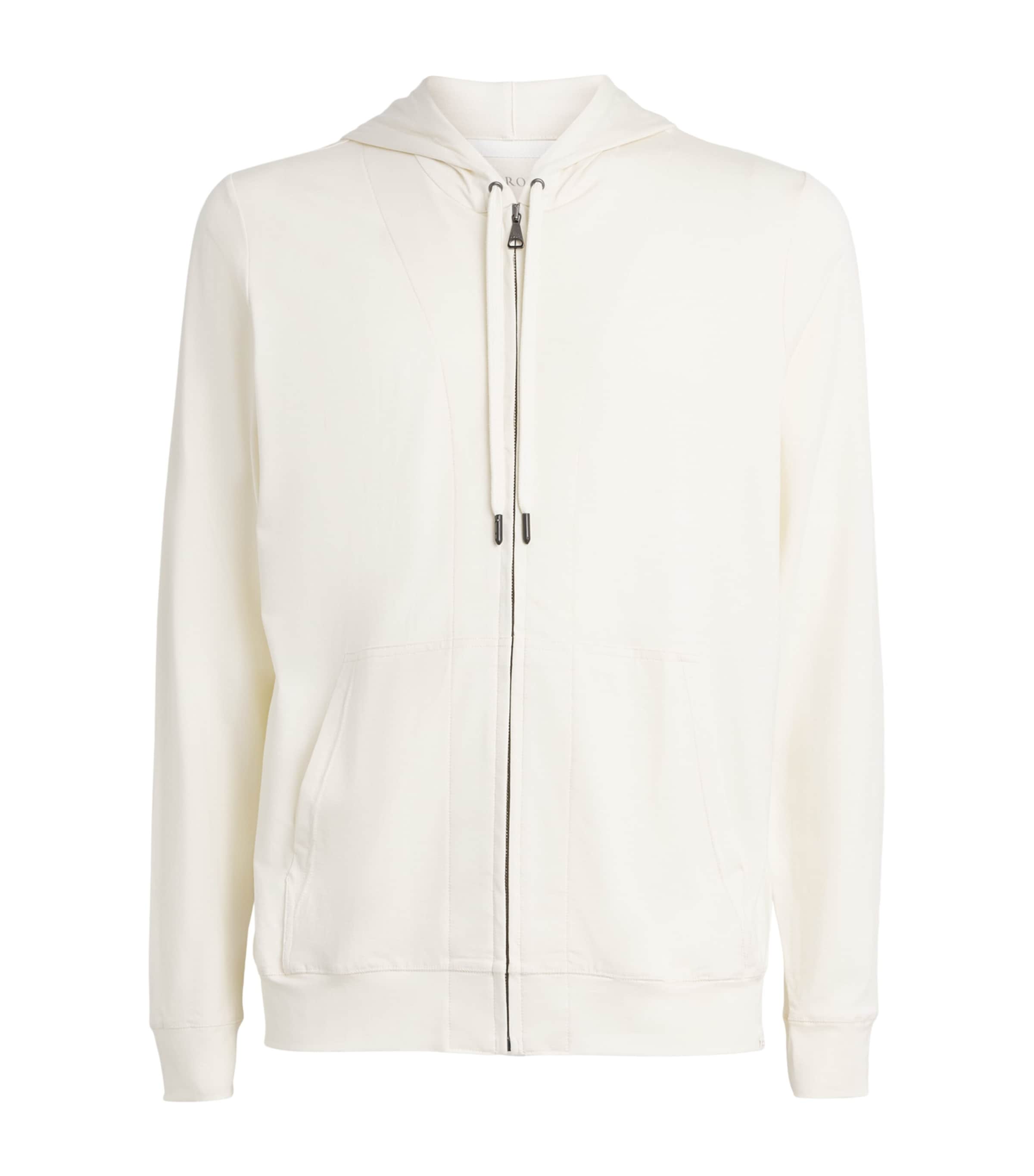 Derek Rose Mens Micromodal Zip-Up Hoodie Bei Image 1